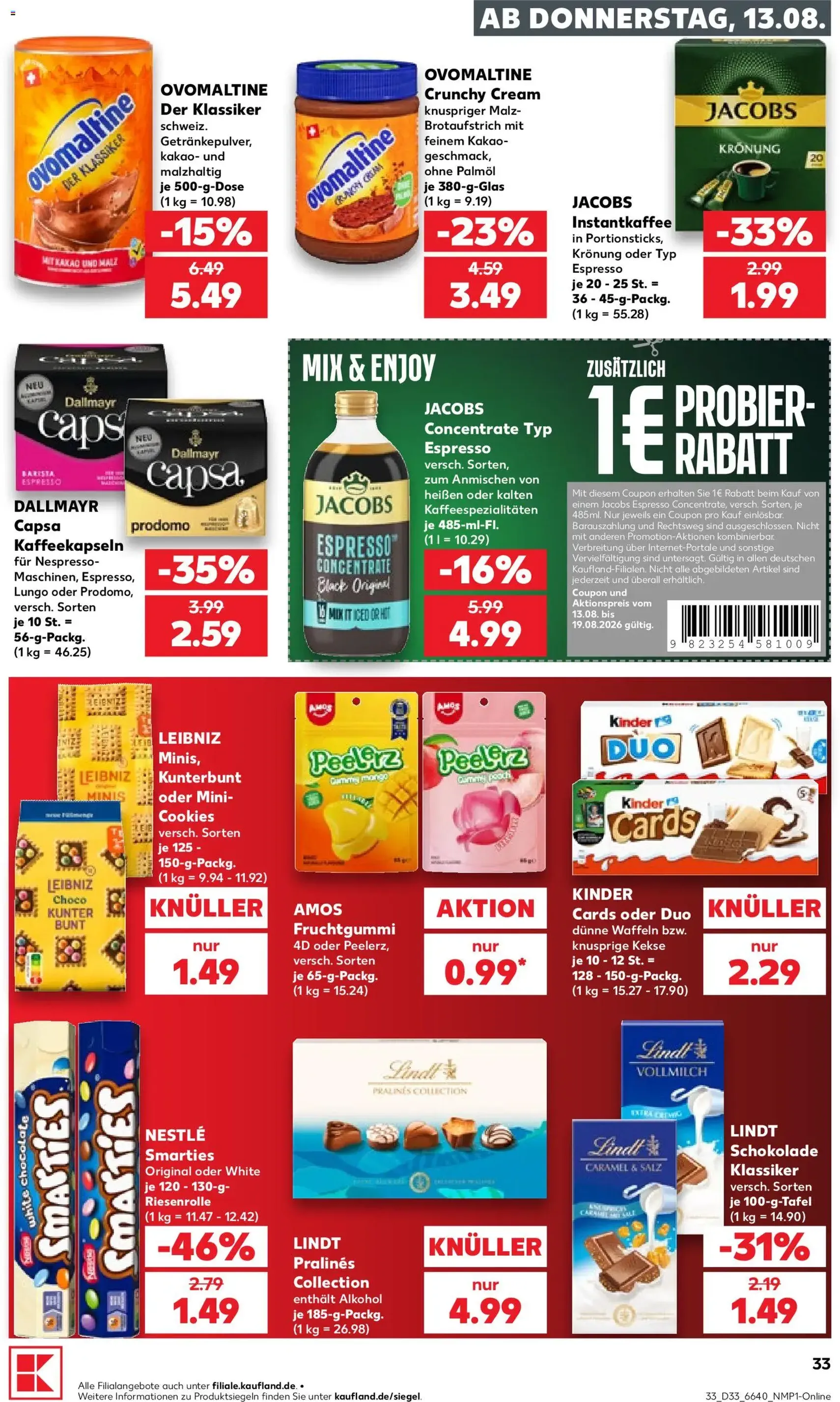 Kaufland Prospekt - Gültiger Prospekt ab 13.08.2026, Seite 33 von insgesamt 54