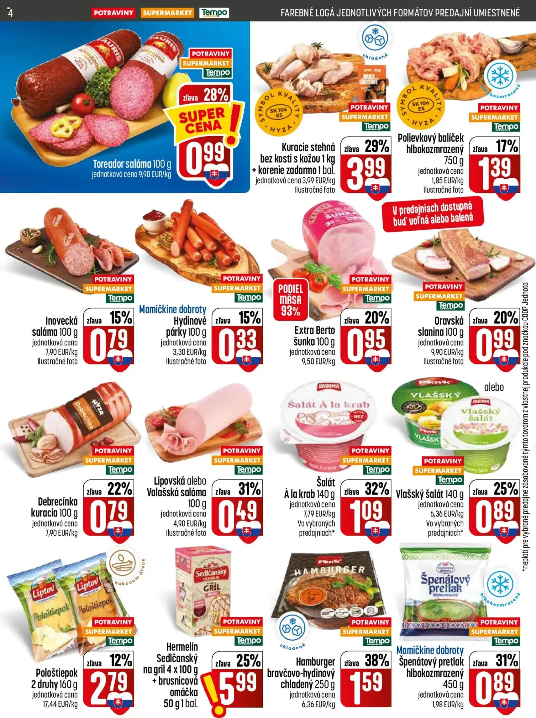COOP Jednota leták - platný leták od 16.07.2026 strana 4 z 28
