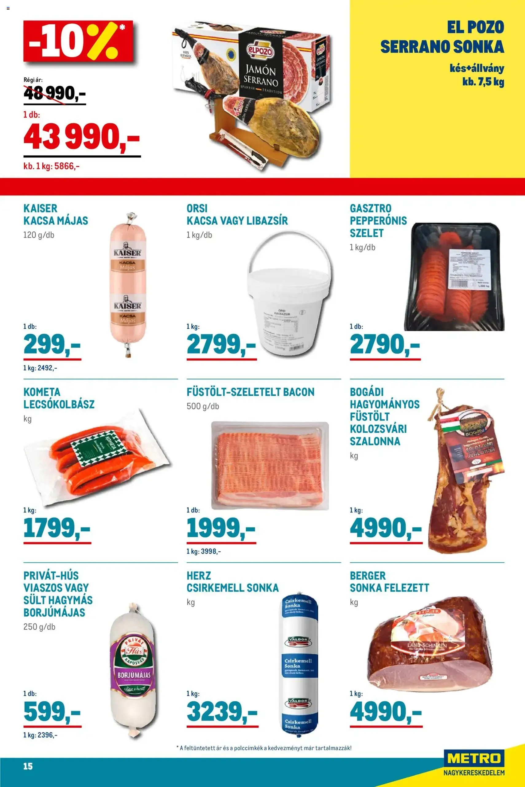 Metro - Élelmiszer és Szezonális katalógus 2025/11 - 2025.11.02. érvényes szórólap 15 oldal 33 oldalból