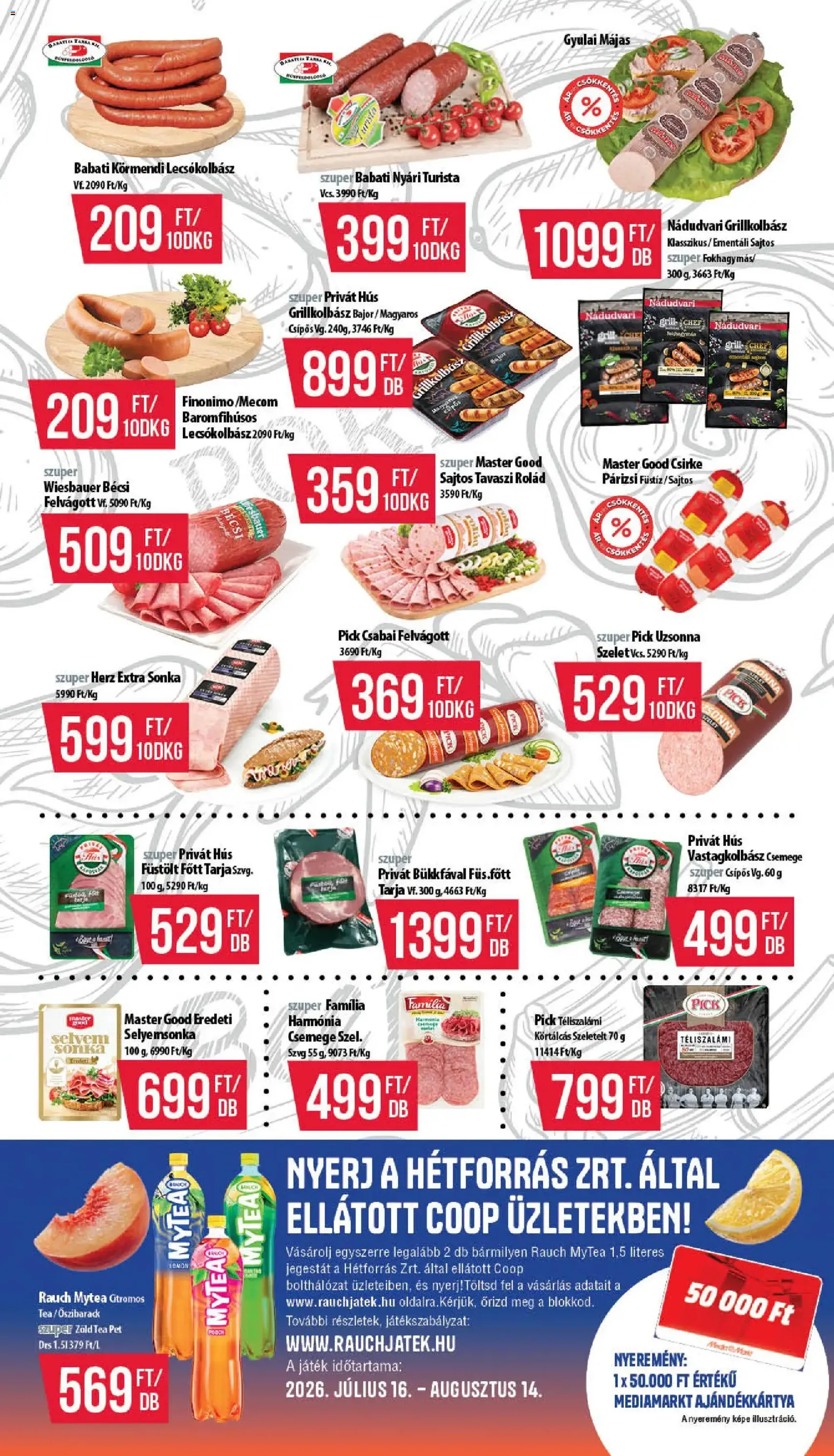 COOP akciós újság - 2026.07.16. érvényes szórólap 3 oldal 12 oldalból