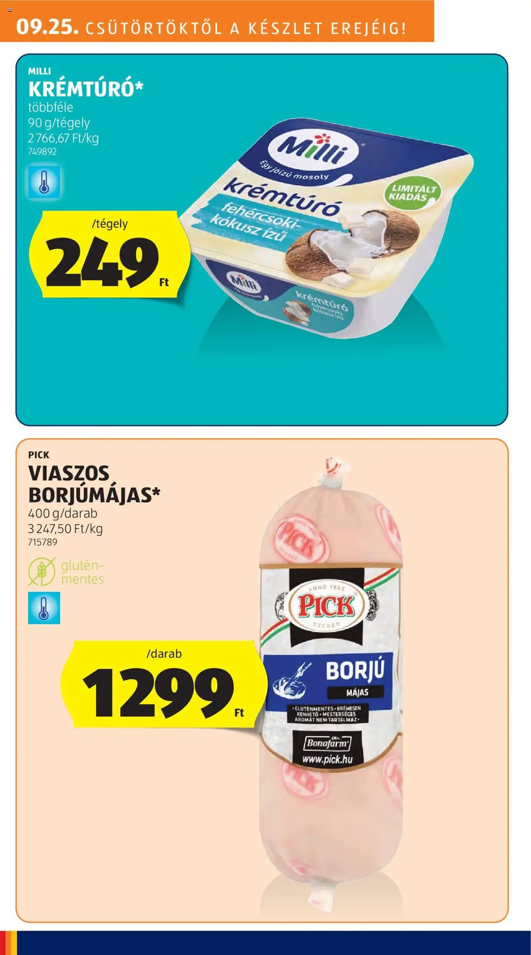 Aldi Akciós újság - 2025.09.25. érvényes szórólap 4 oldal 51 oldalból Aldi Akciós újság - 2025.09.25. érvényes szórólap 4 oldal 51 oldalból