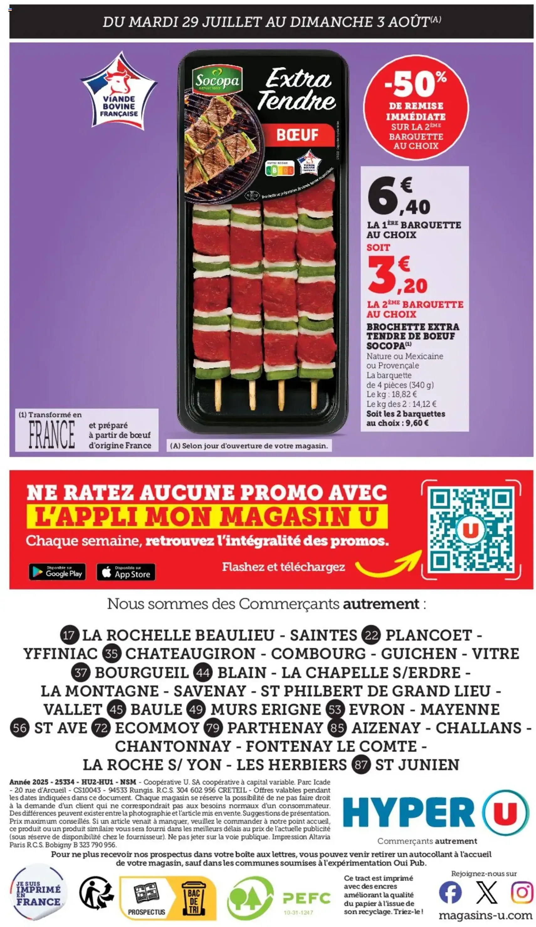 Hyper U catalogue - brochure valable à partir du 29/07/2025, page 24 sur 24 Hyper U catalogue - brochure valable à partir du 29/07/2025, page 24 sur 24