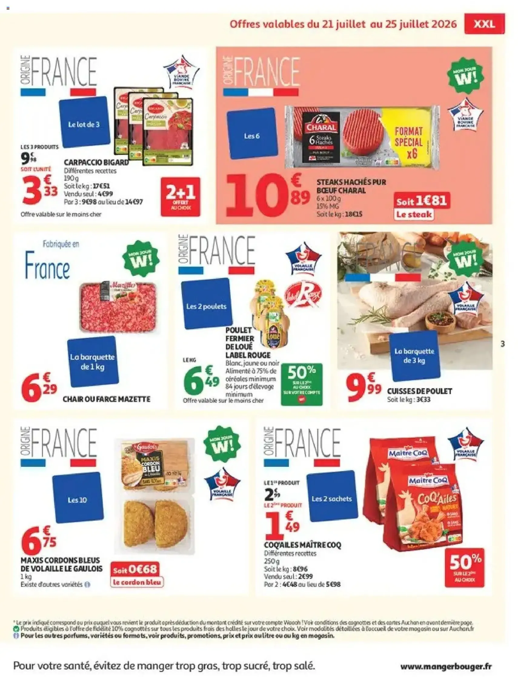 Auchan Promos XXL, rentrée - brochure valable à partir du 21/07/2026, page 3 sur 49