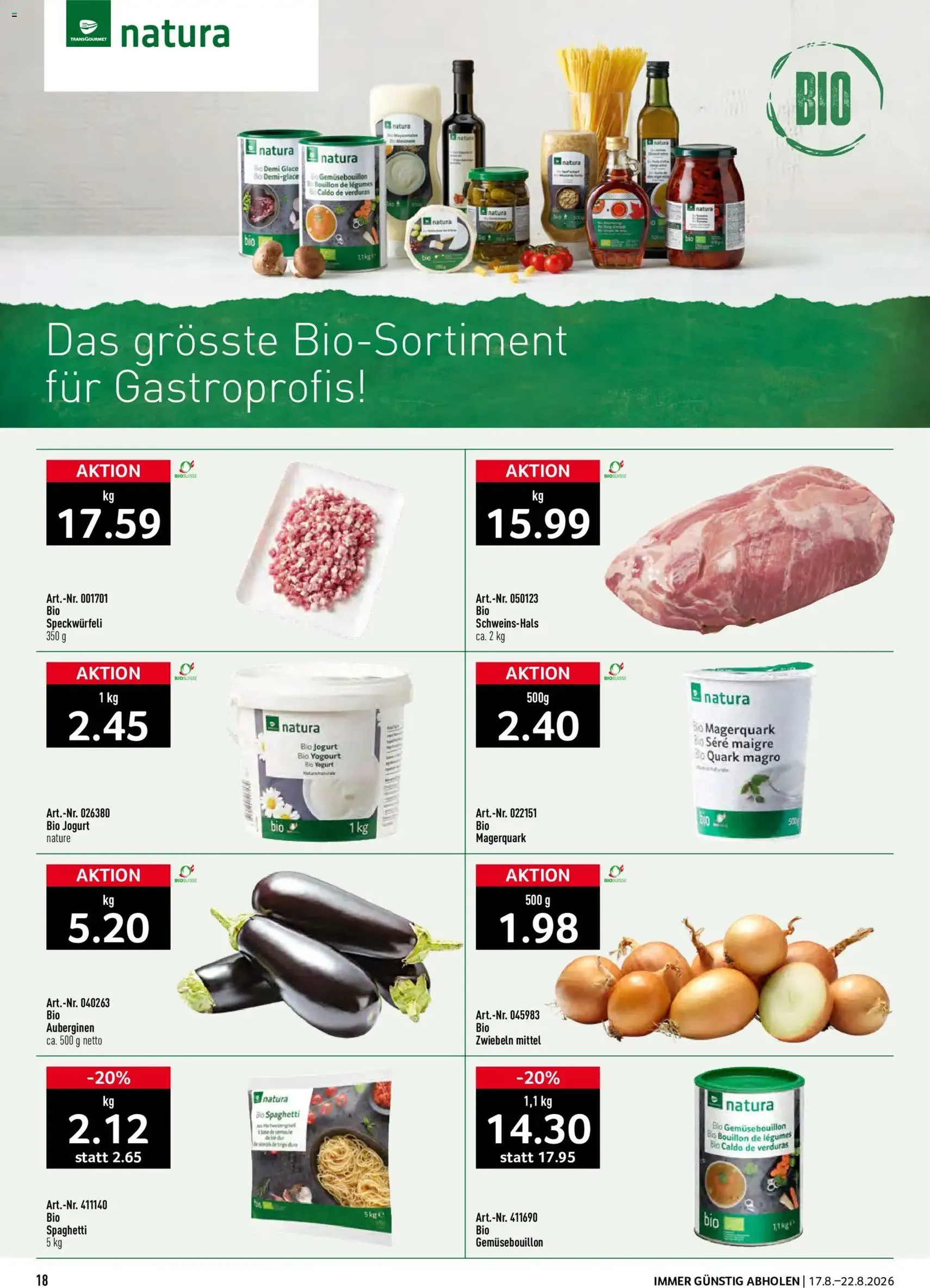 Prodega aktionen - Gültiger Prospekt ab 17.08.2026, Seite 18 von insgesamt 40