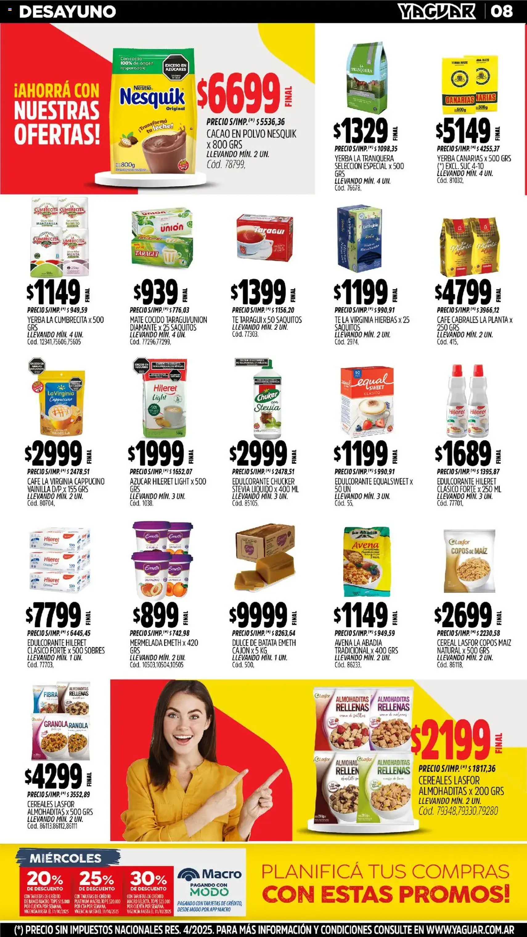 Yaguar catálogo - folleto válido desde 20/10/2025 página 8 de 32 Yaguar catálogo - folleto válido desde 20/10/2025 página 8 de 32