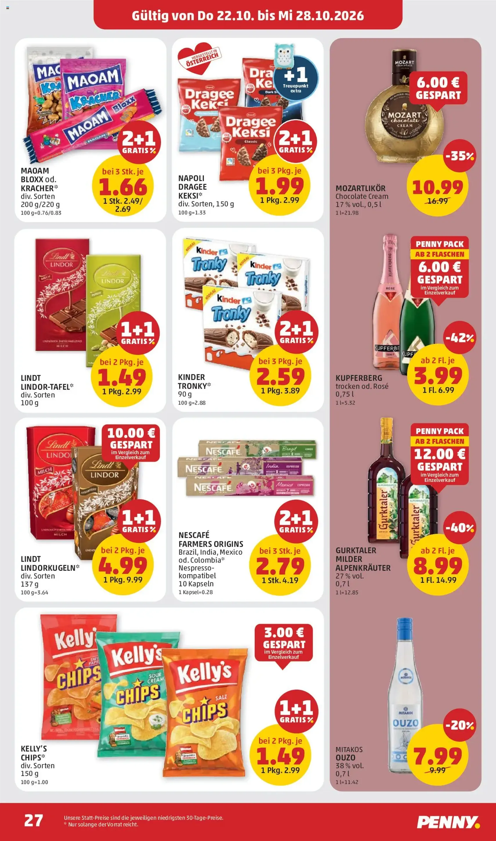 Penny Markt Flugblatt - Gültiger Prospekt ab 22.10.2026, Seite 27 von insgesamt 32