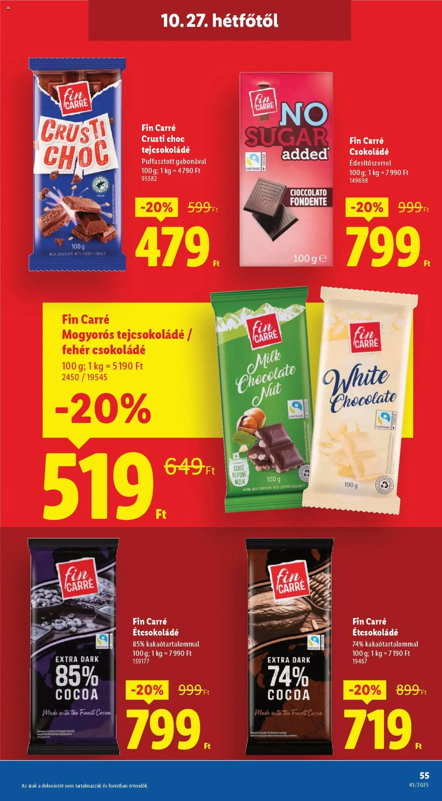Lidl Akciós újság - 2025.10.22. érvényes szórólap 55 oldal 64 oldalból Lidl Akciós újság - 2025.10.22. érvényes szórólap 55 oldal 64 oldalból