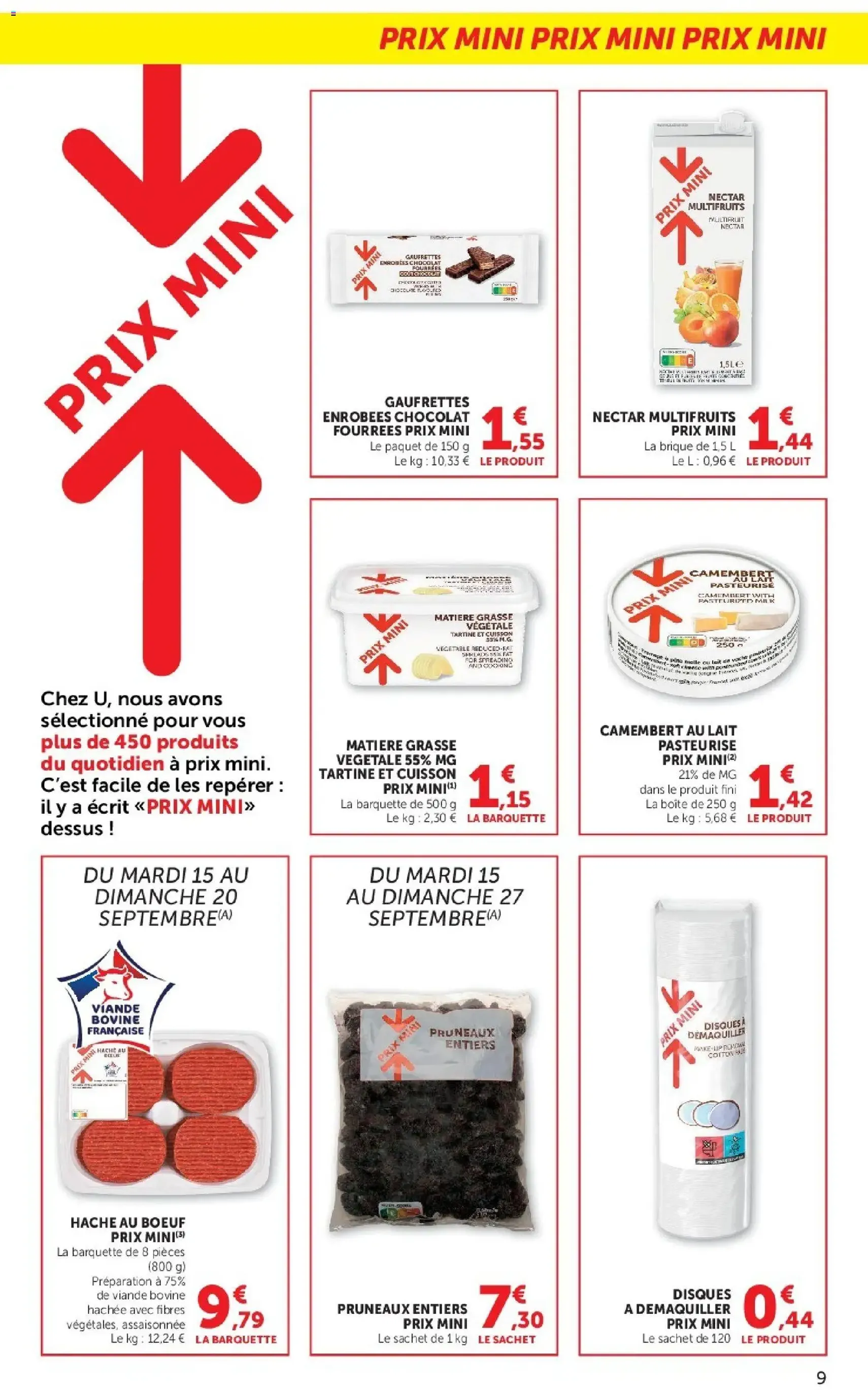 U Express - Anniversaire gagnant des Magasins U - brochure valable à partir du 15/09/2026, page 9 sur 24