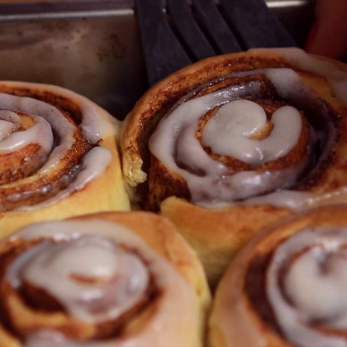 Los mejores rollitos de canela con cobertura