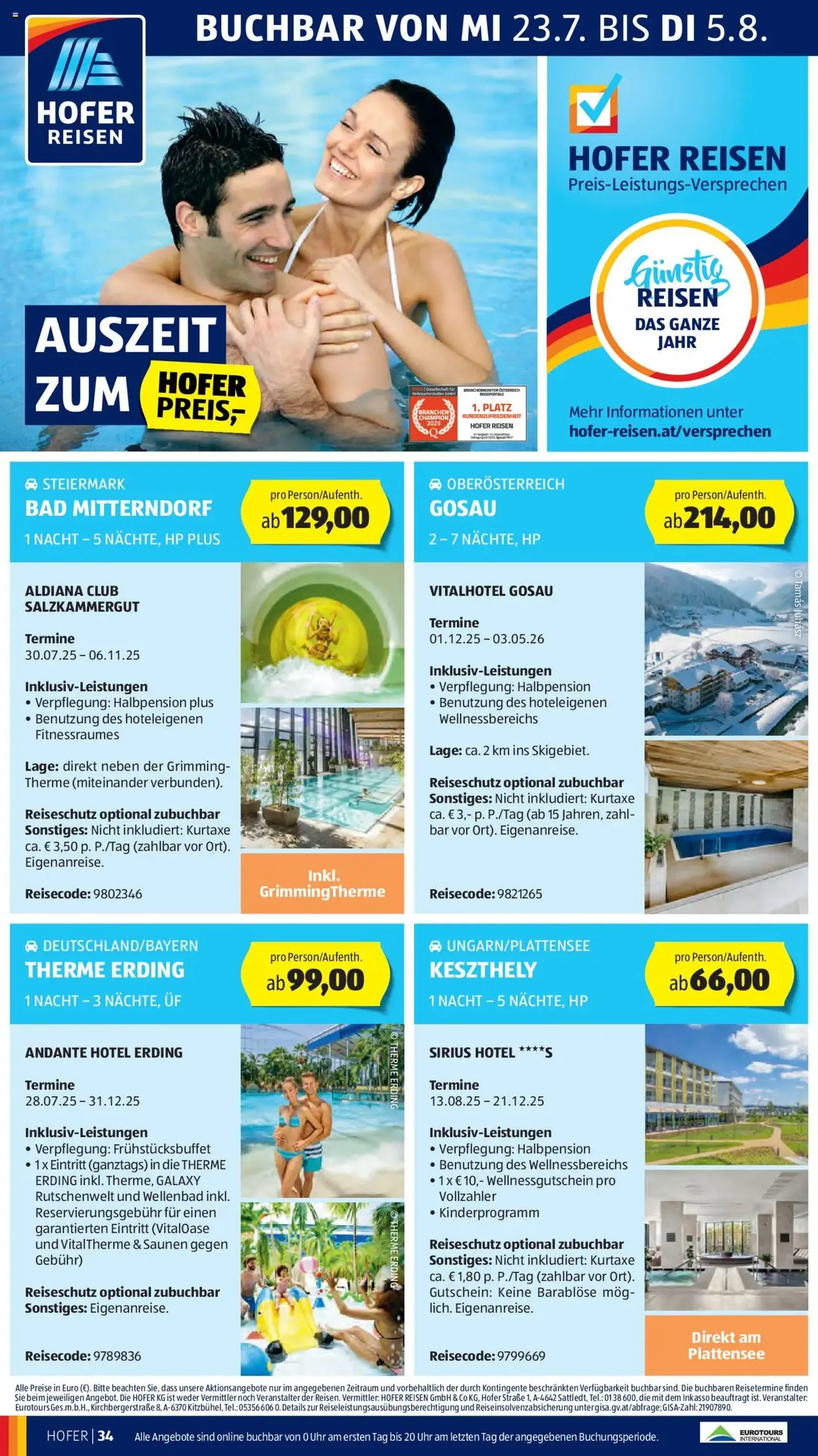 Hofer Flugblatt - Gültiger Prospekt ab 25.07.2025, Seite 38 von insgesamt 41 Hofer Flugblatt - Gültiger Prospekt ab 25.07.2025, Seite 38 von insgesamt 41