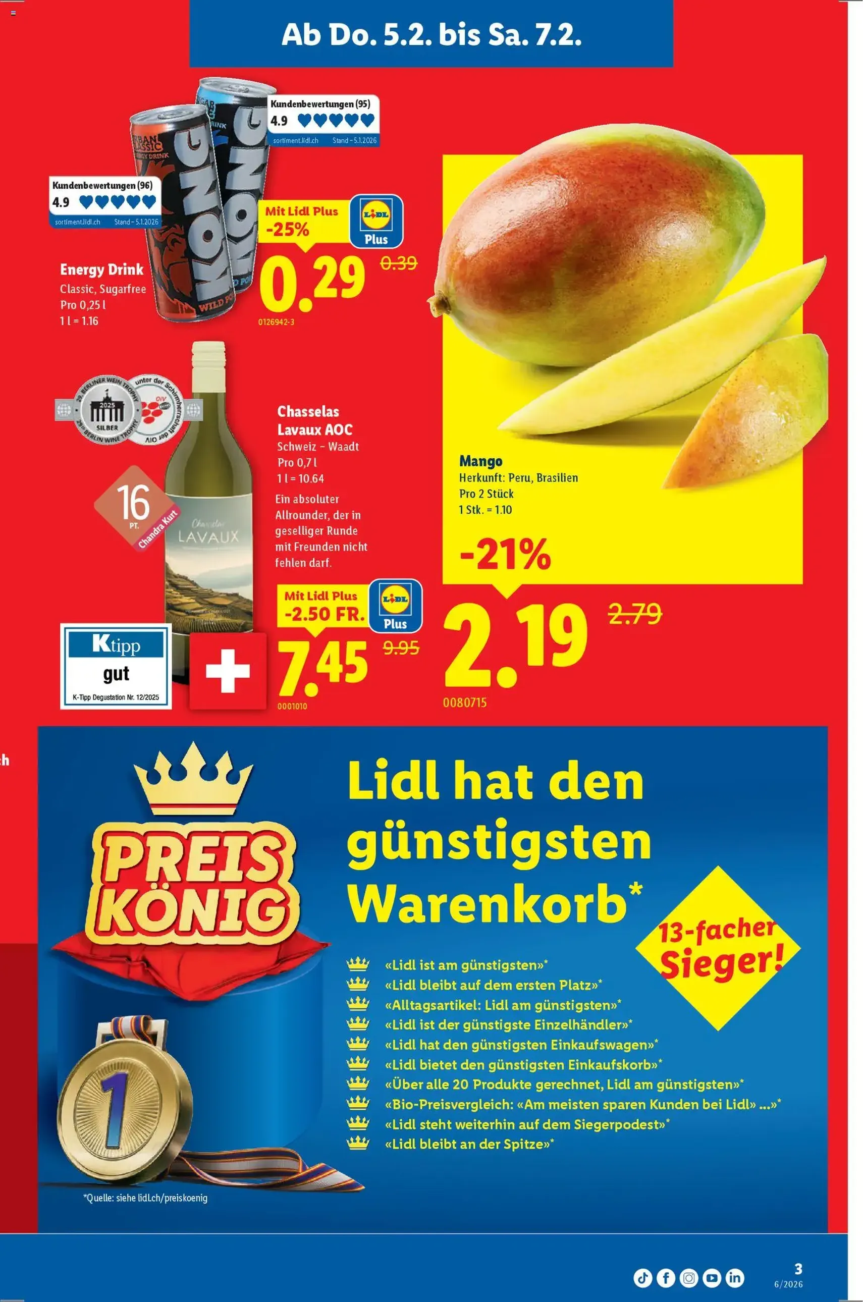 Lidl Aktionen - Gültiger Prospekt ab 05.02.2026, Seite 3 von insgesamt 34
