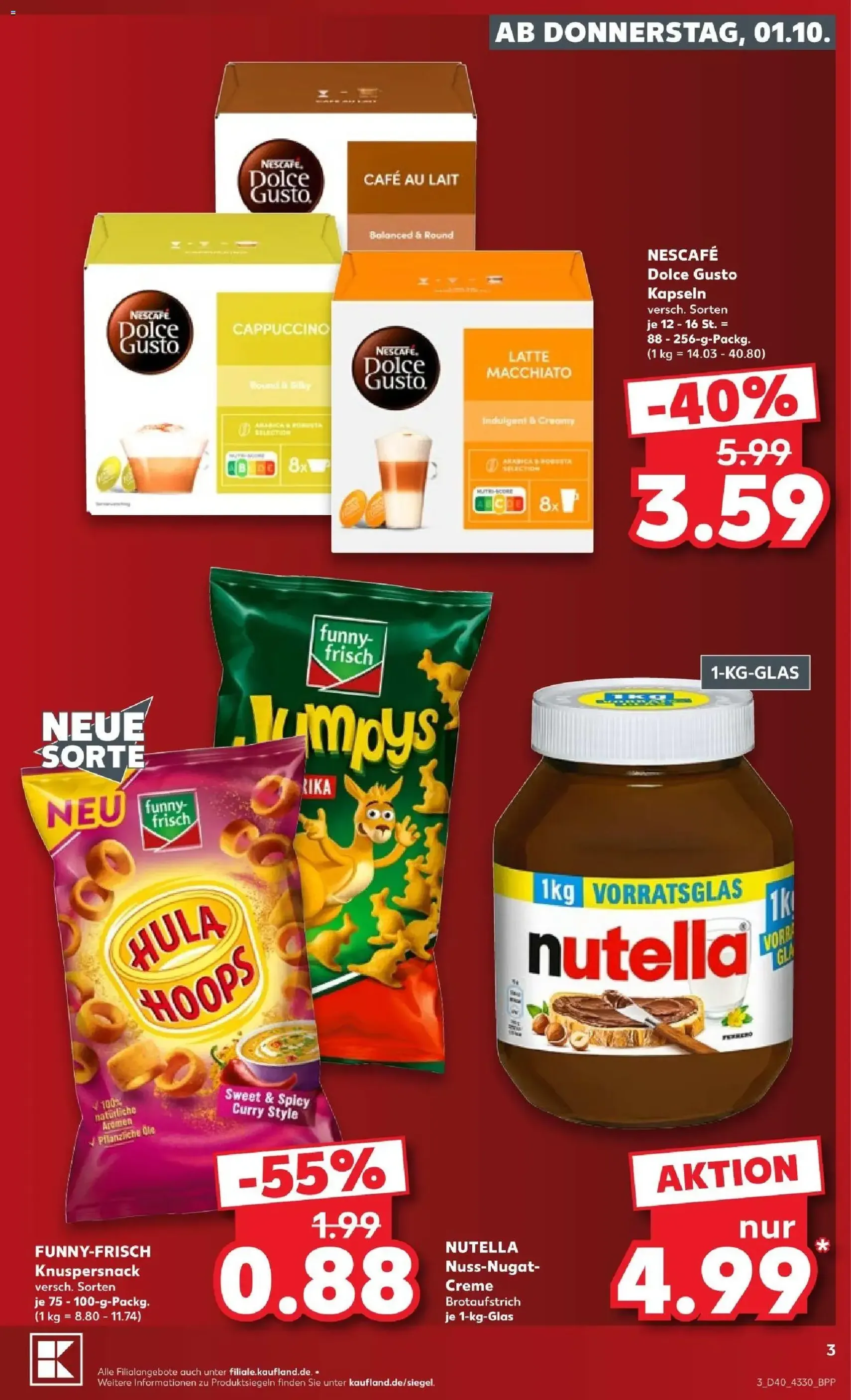 Kaufland Prospekt - Gültiger Prospekt ab 01.10.2026, Seite 3 von insgesamt 70