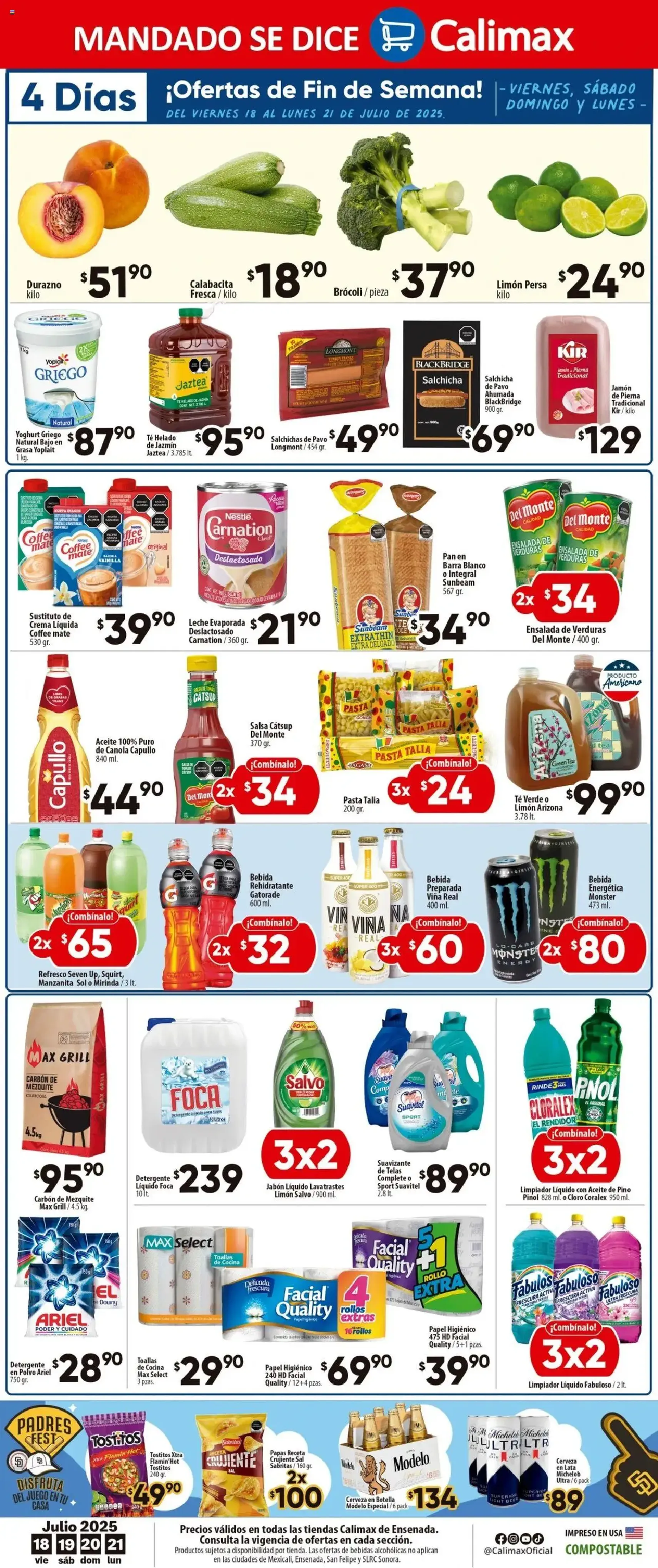 Calimax - Folleto Mexicali - folleto válido desde 18/07/2025 página 6 de 6 Calimax - Folleto Mexicali - folleto válido desde 18/07/2025 página 6 de 6