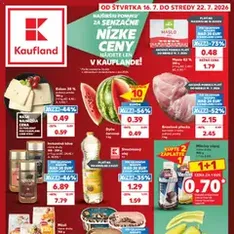 Kaufland SK akciós újság - szórólap előnézete érvényes 2026.07.16. -tól