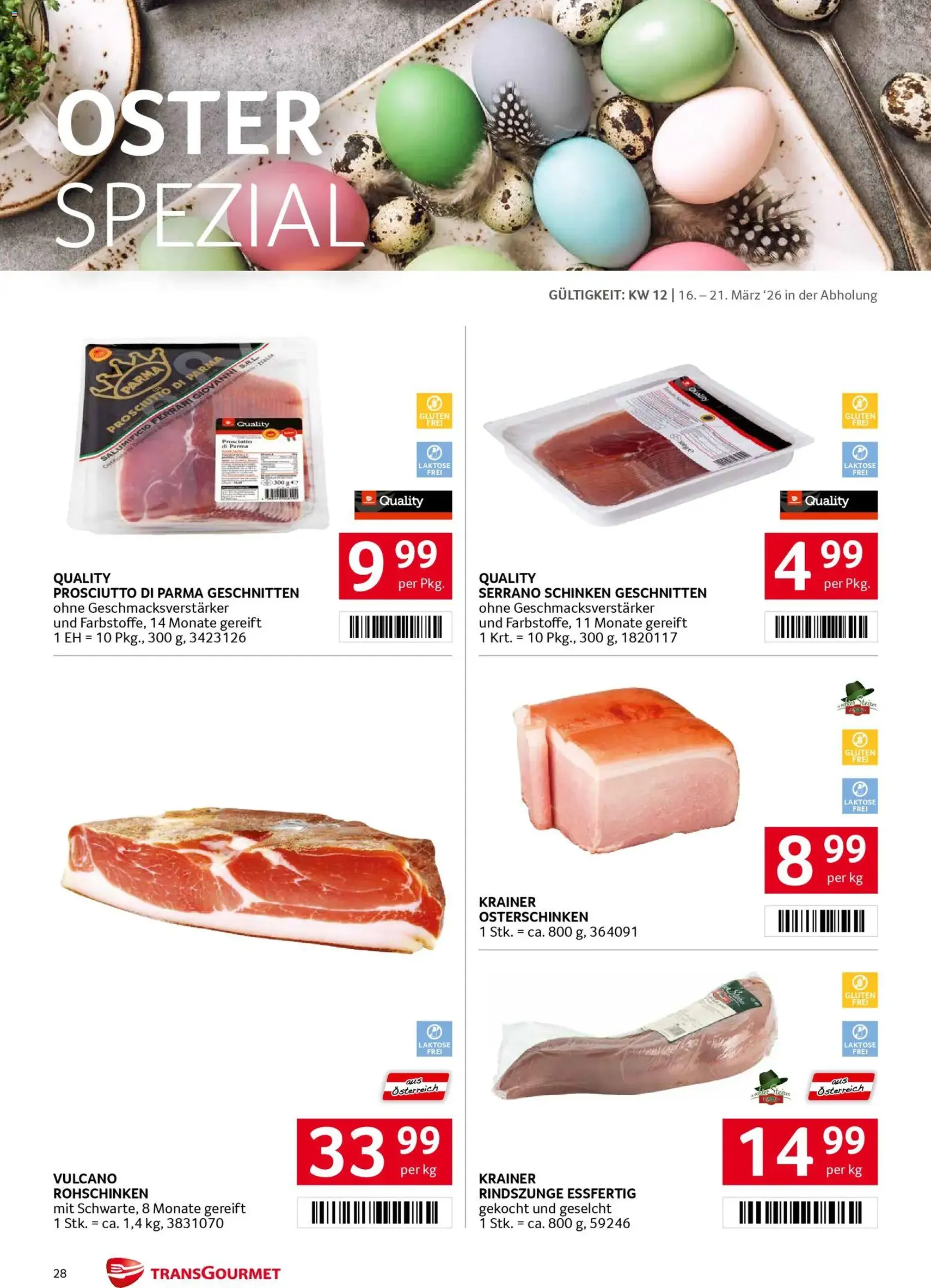Transgourmet Flugblatt - Gültiger Prospekt ab 16.03.2026, Seite 28 von insgesamt 36