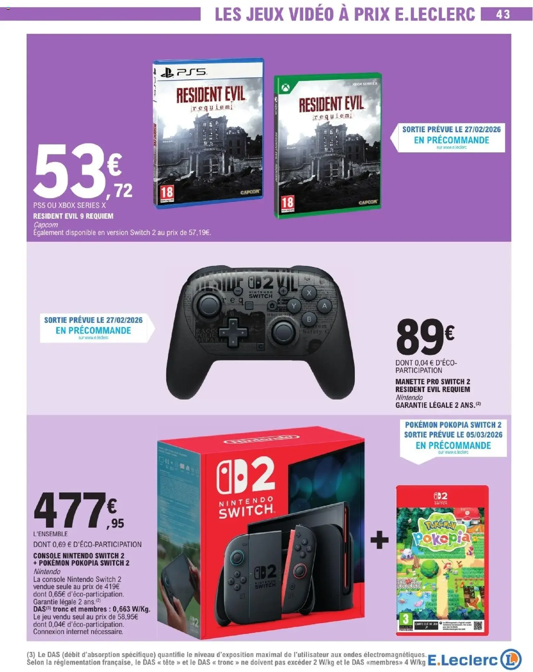 E.Leclerc catalogue semaine 9 - brochure valable à partir du 24/02/2026, page 43 sur 56
