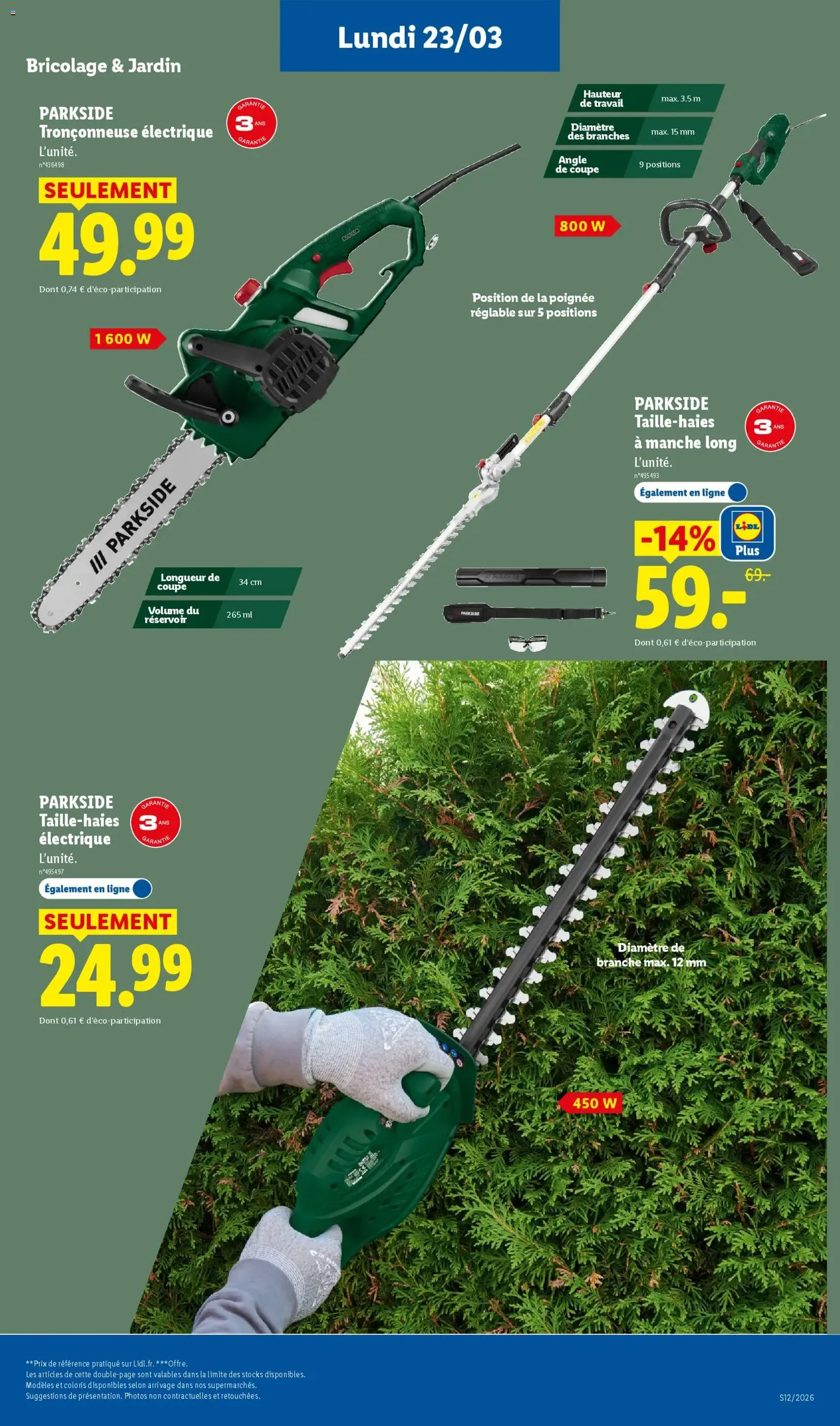 LIDL catalogue semaine 12 - brochure valable à partir du 19/03/2026, page 49 sur 59