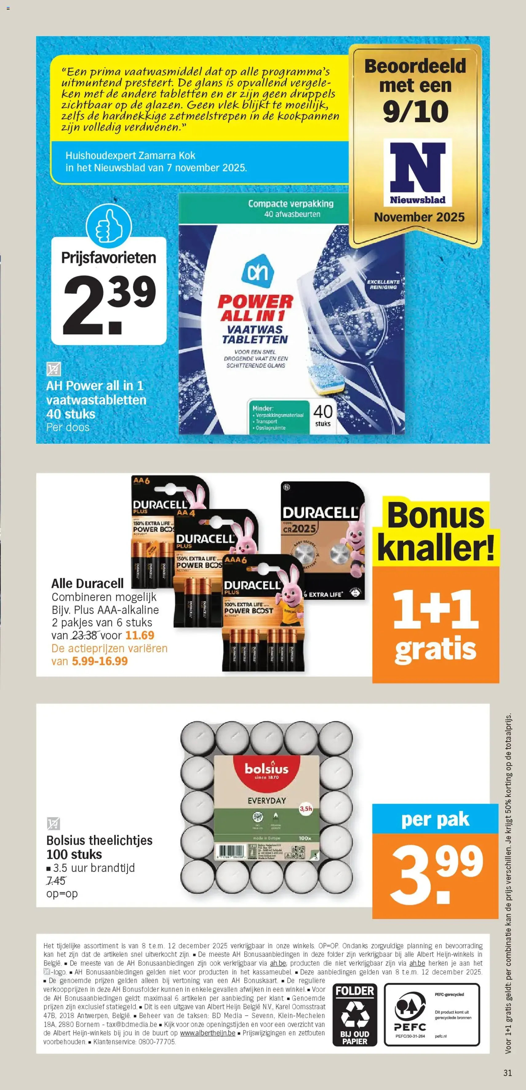Albert Heijn folder week / de la semaine 50 - geldige folder vanaf 08/12/2025 pagina 31 van 34