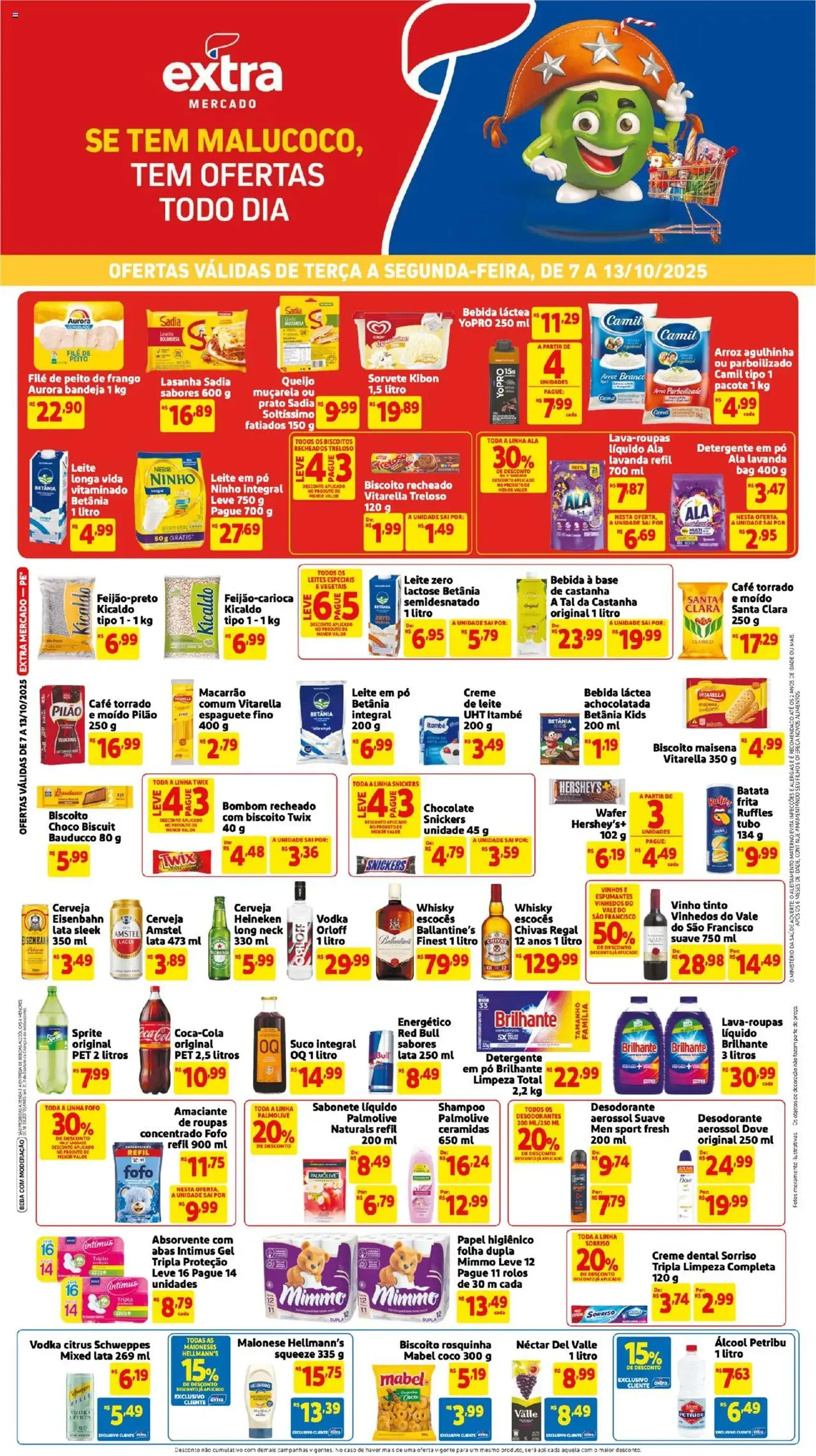 Extra - Ofertas de Mercado Semanal - folheto válido a partir de 07/10/2025 página 1 de 5
