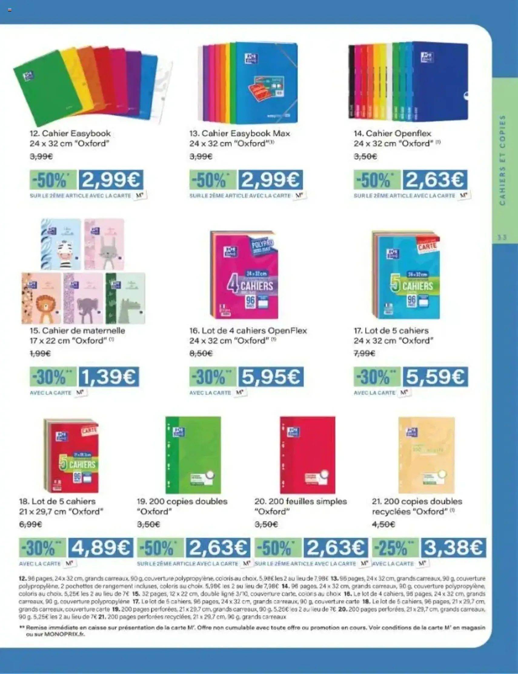 Monoprix catalogue guide de rentrée - brochure valable à partir du 05/08/2025, page 33 sur 42