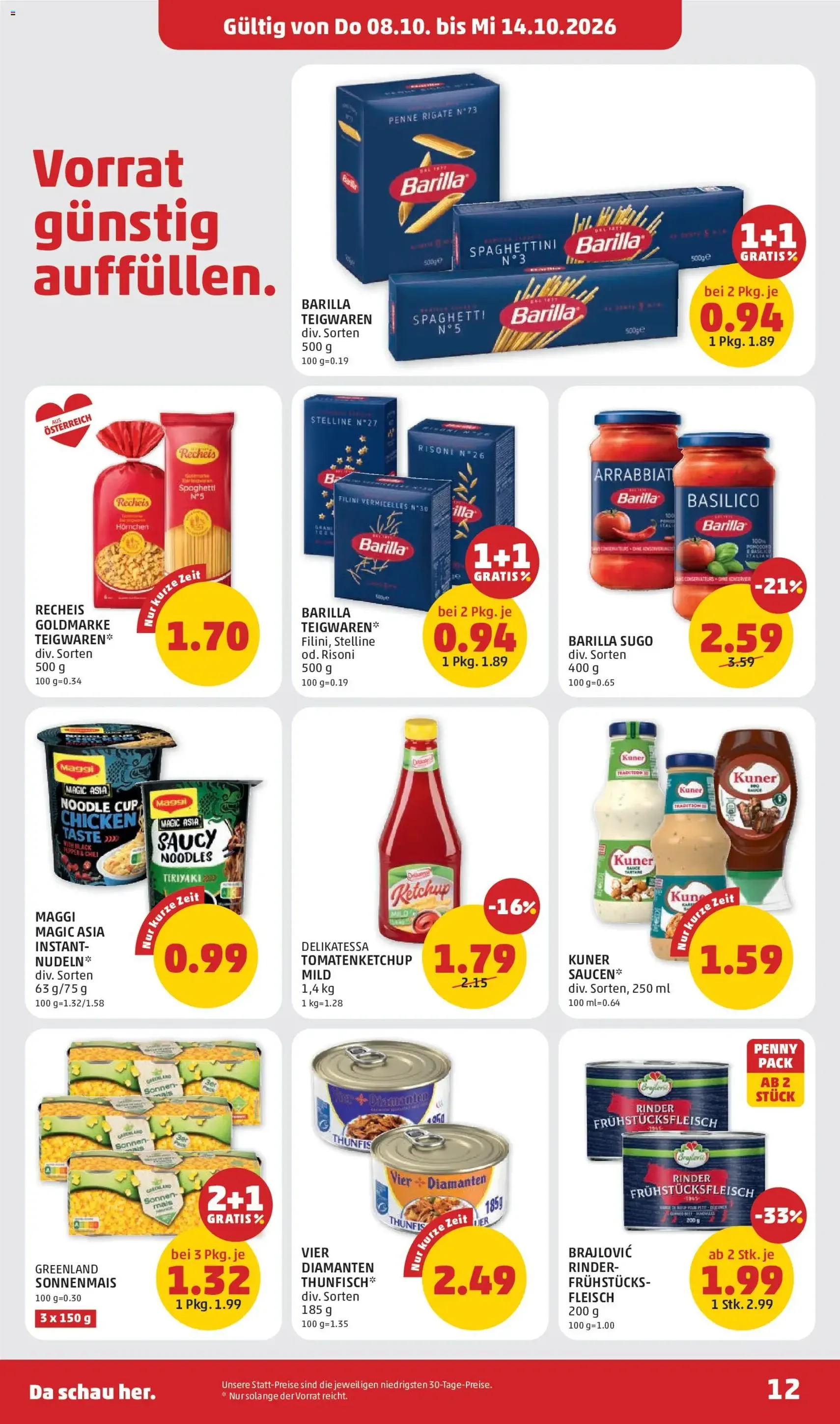 Penny Markt Flugblatt - Gültiger Prospekt ab 04.10.2026, Seite 12 von insgesamt 32