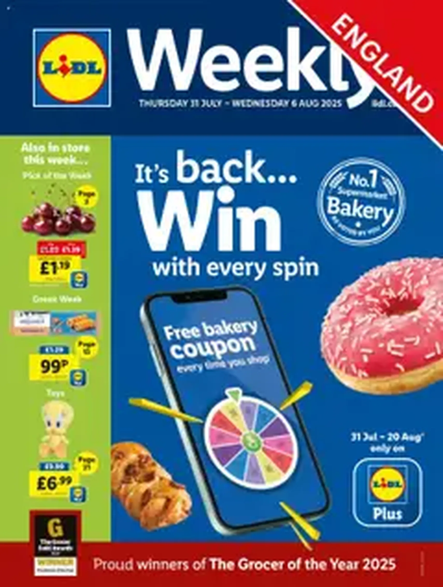 Lidl - Lidl Weekly - valid flyer from 31/07/2025, page 1 of 1