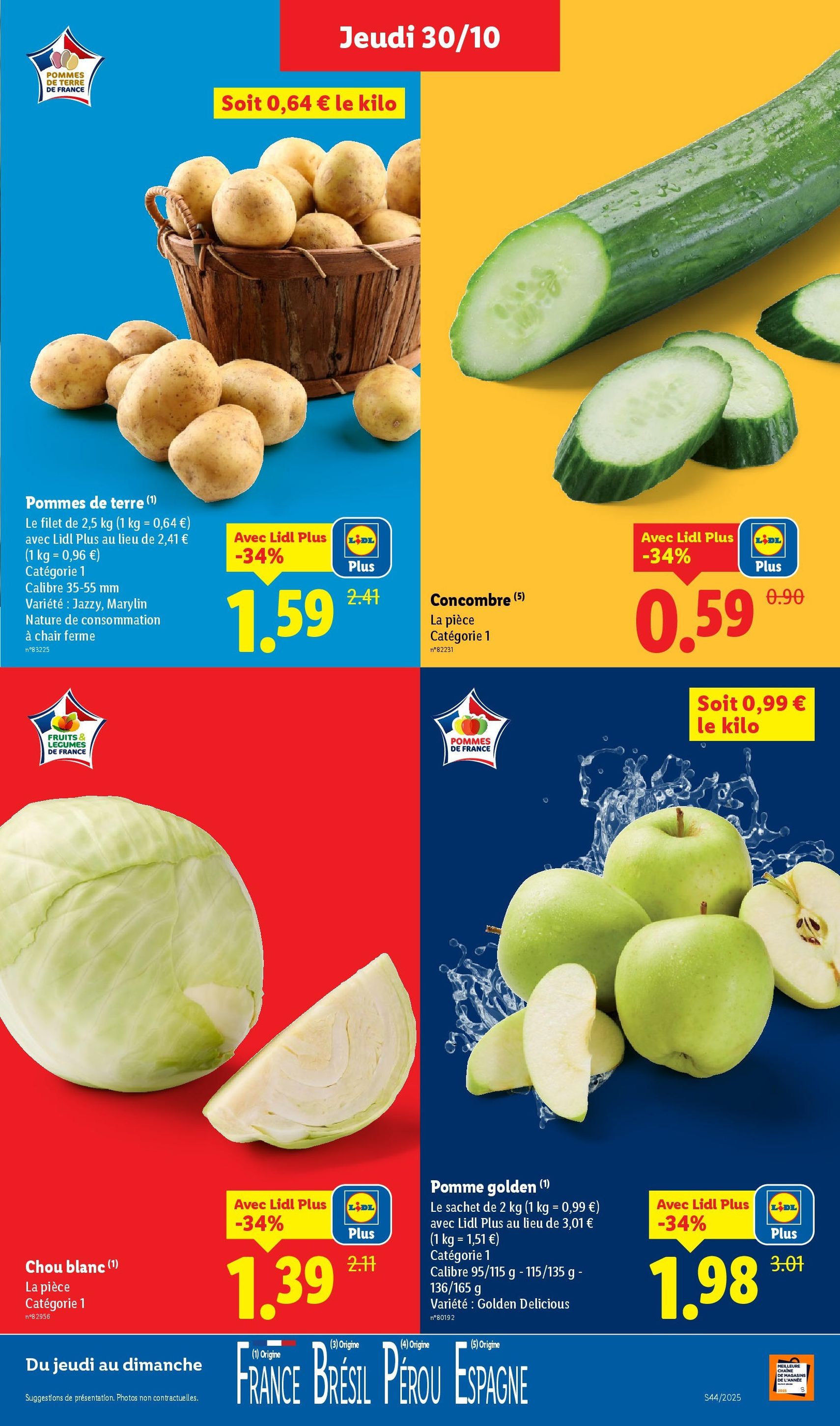 LIDL catalogue semaine 44 - brochure valable à partir du 30/10/2025, page 3 sur 82