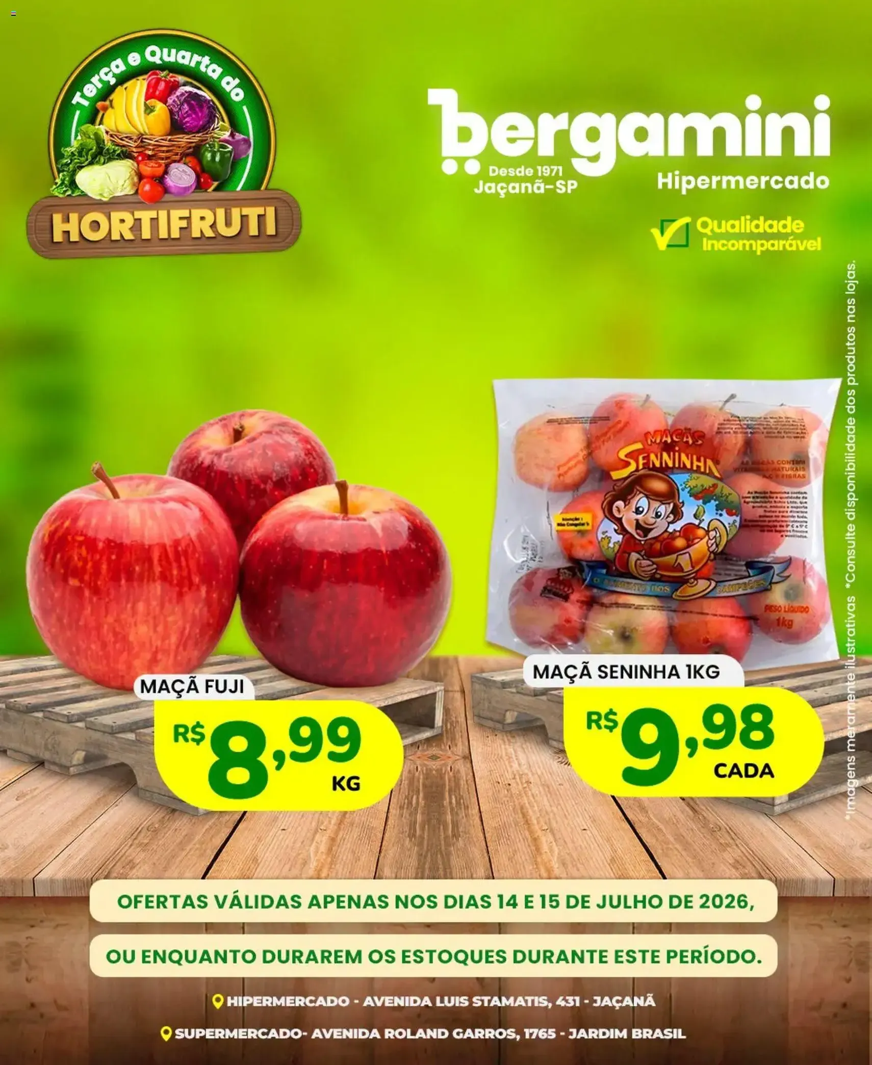 Supermercado Bergamini ofertas Hortifruti - folheto válido a partir de 14/07/2026 página 9 de 10