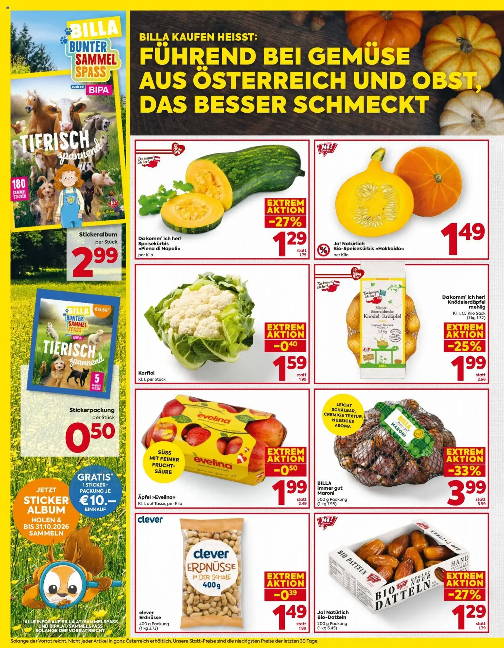 Billa Flugblatt - Gültiger Prospekt ab 15.10.2026, Seite 4 von insgesamt 16