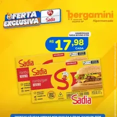 Supermercado Bergamini ofertas Sadia e a Perdigão - pré-visualização do folheto, válido a partir de 04/07/2026