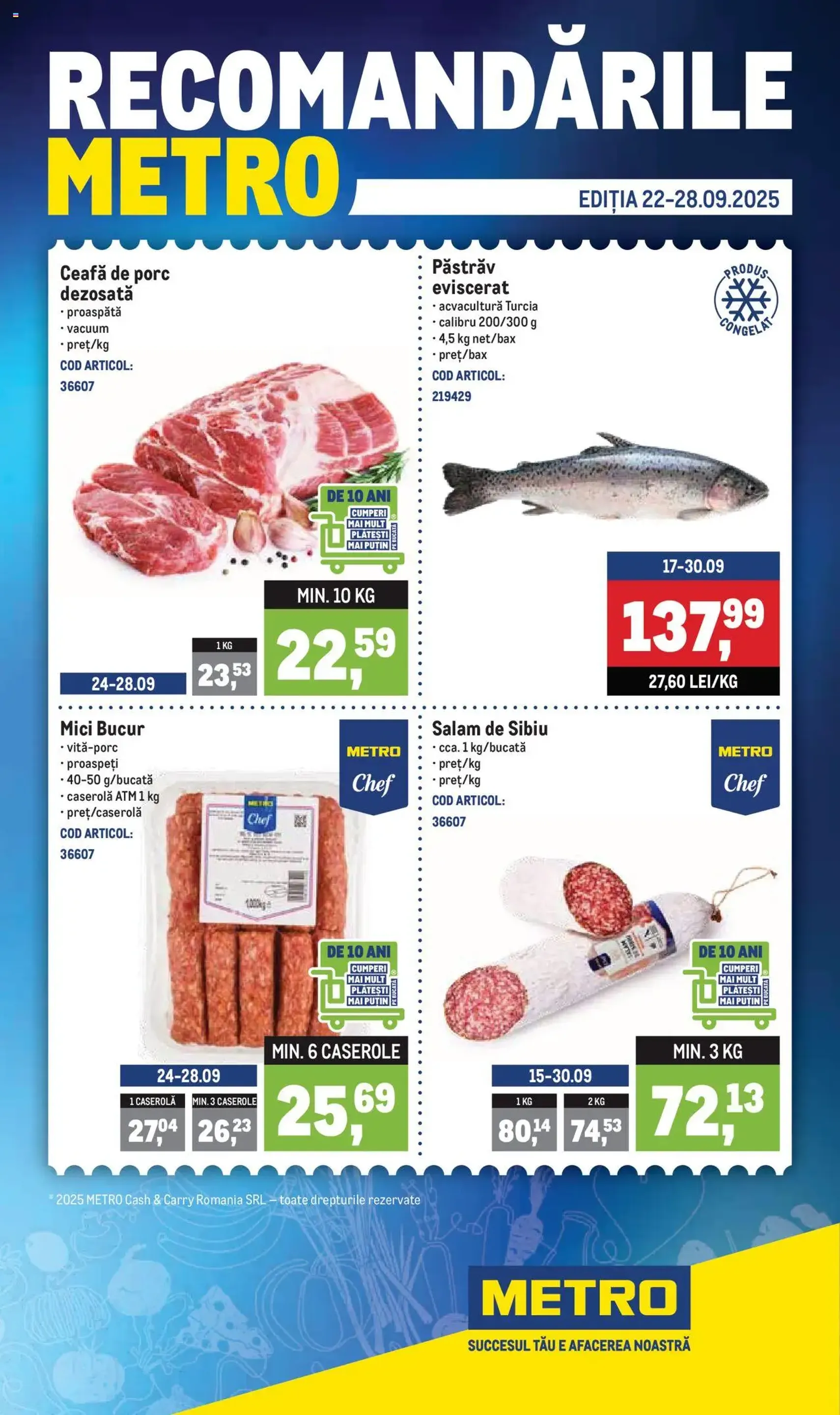 Catalog Metro - cataloage valabile începând cu 22.09.2025 pagina 1 din 6