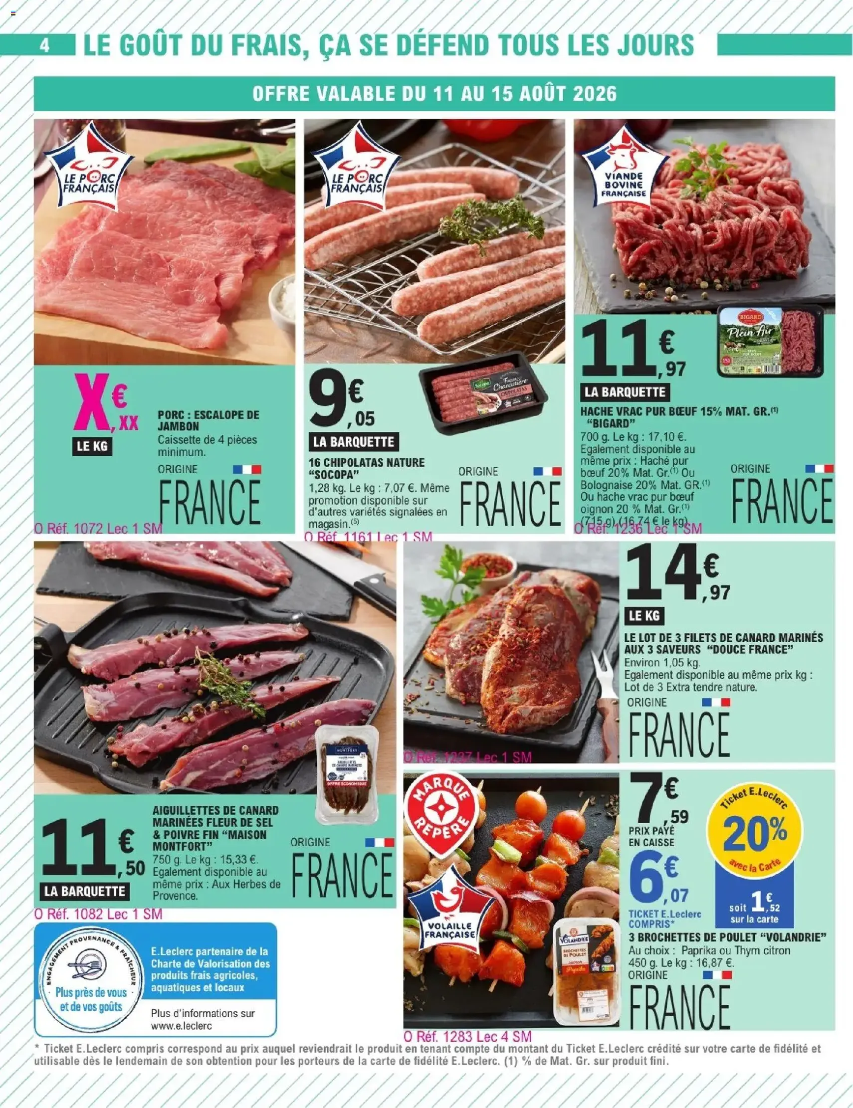 E.Leclerc catalogue - brochure valable à partir du 11/08/2026, page 4 sur 17