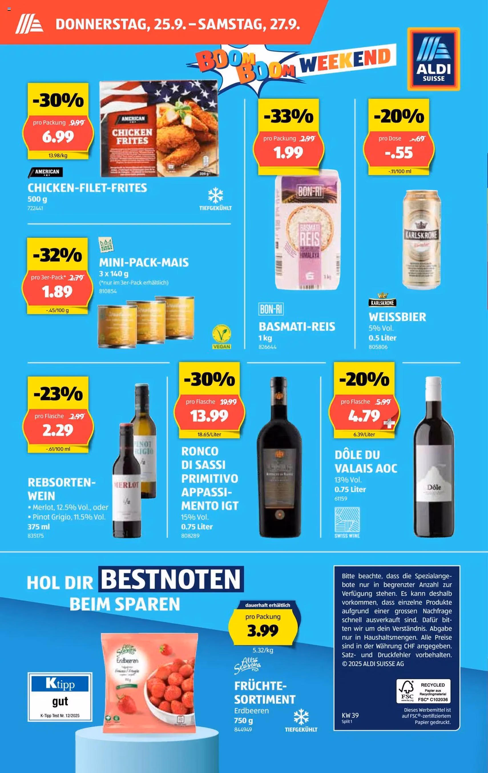 Aldi Aktionen - Gültiger Prospekt ab 25.09.2025, Seite 2 von insgesamt 32 Aldi Aktionen - Gültiger Prospekt ab 25.09.2025, Seite 2 von insgesamt 32