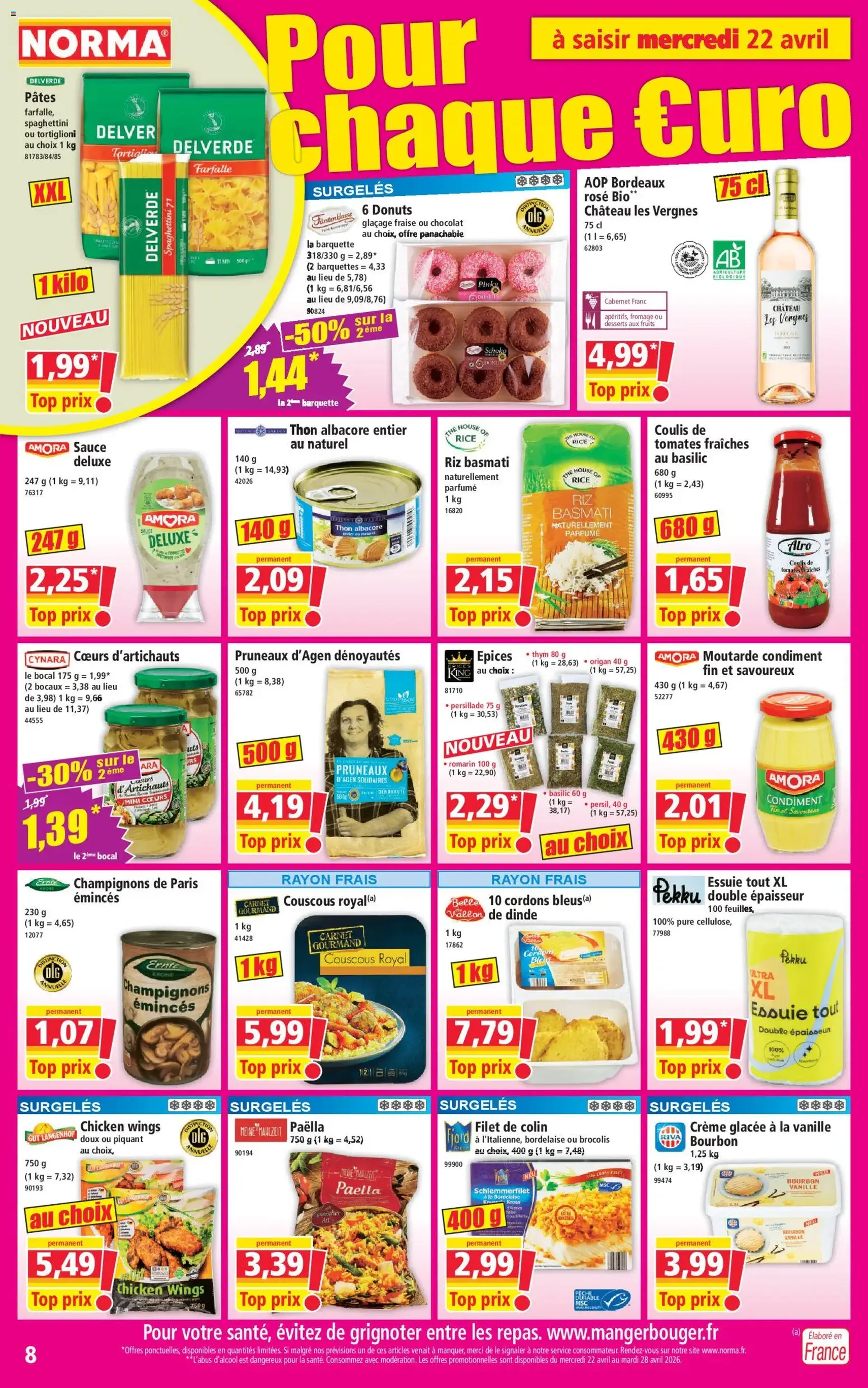 Norma catalogue - brochure valable à partir du 22/04/2026, page 8 sur 14