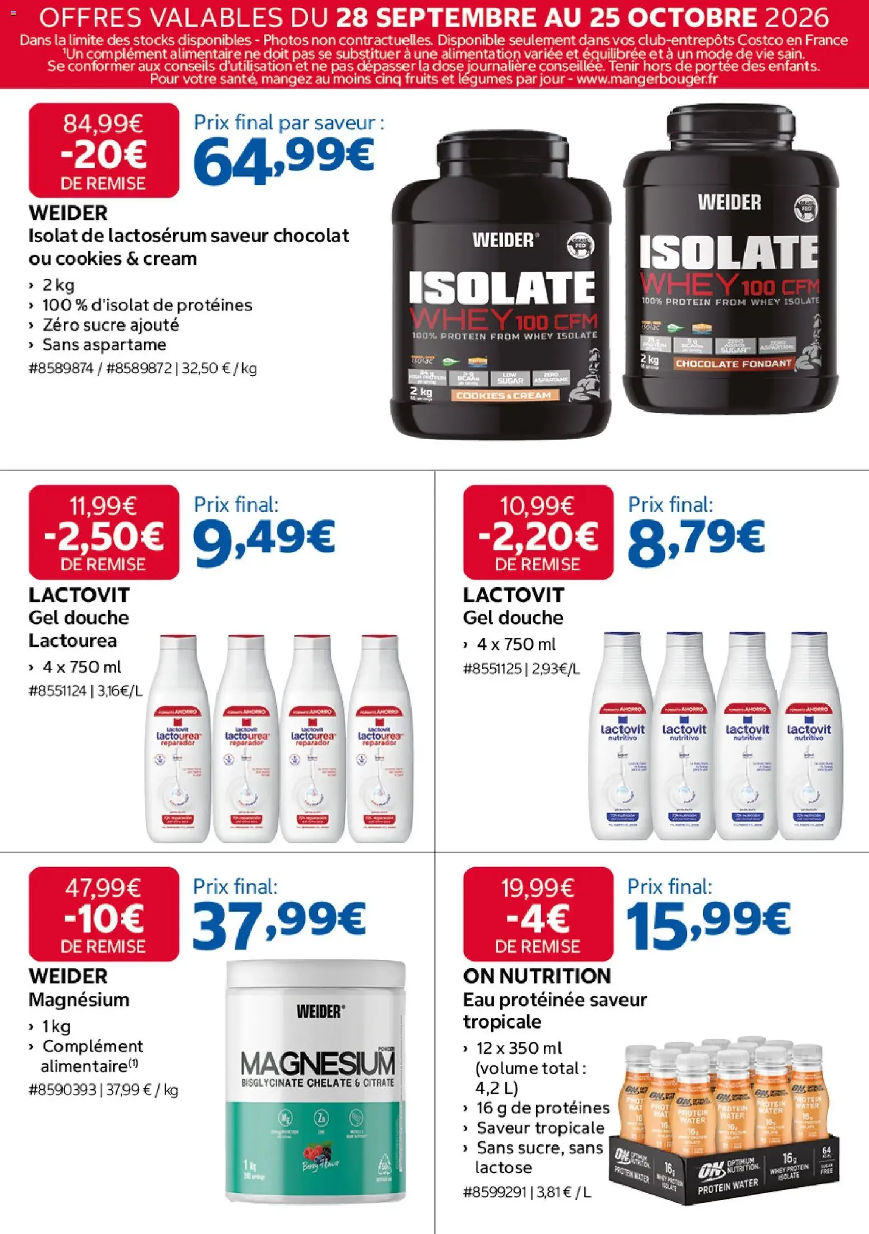 Costco catalogue - brochure valable à partir du 28/09/2026, page 17 sur 20