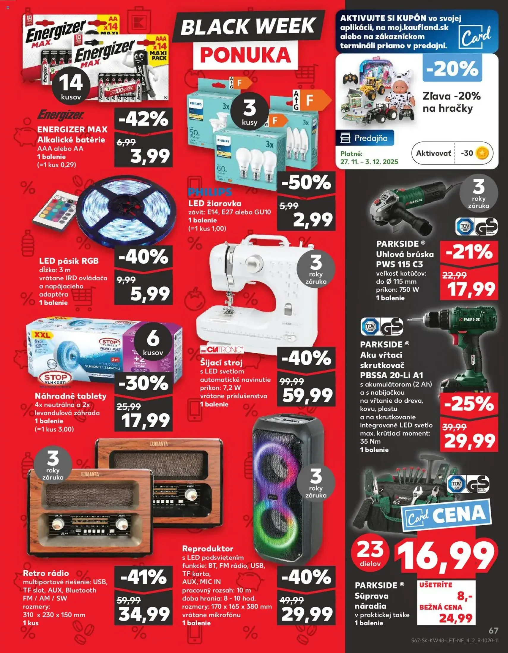 Kaufland SK Black Friday - 2025.11.27. érvényes szórólap 67 oldal 78 oldalból