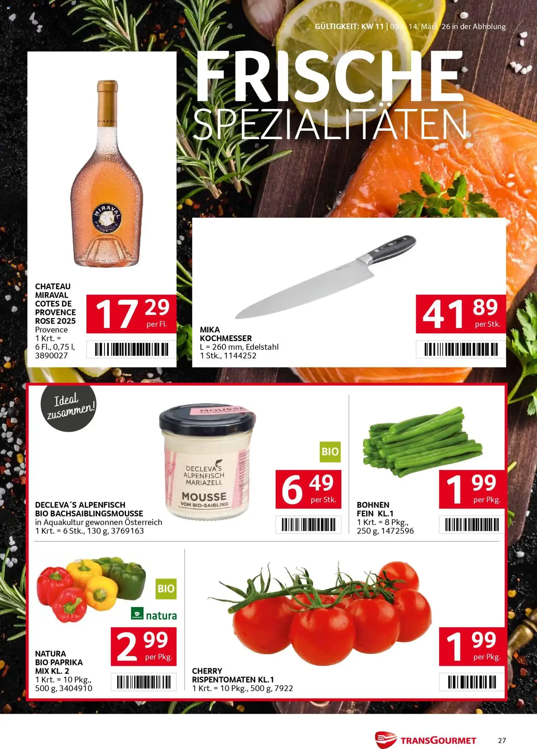 Transgourmet Flugblatt - Gültiger Prospekt ab 08.03.2026, Seite 27 von insgesamt 32