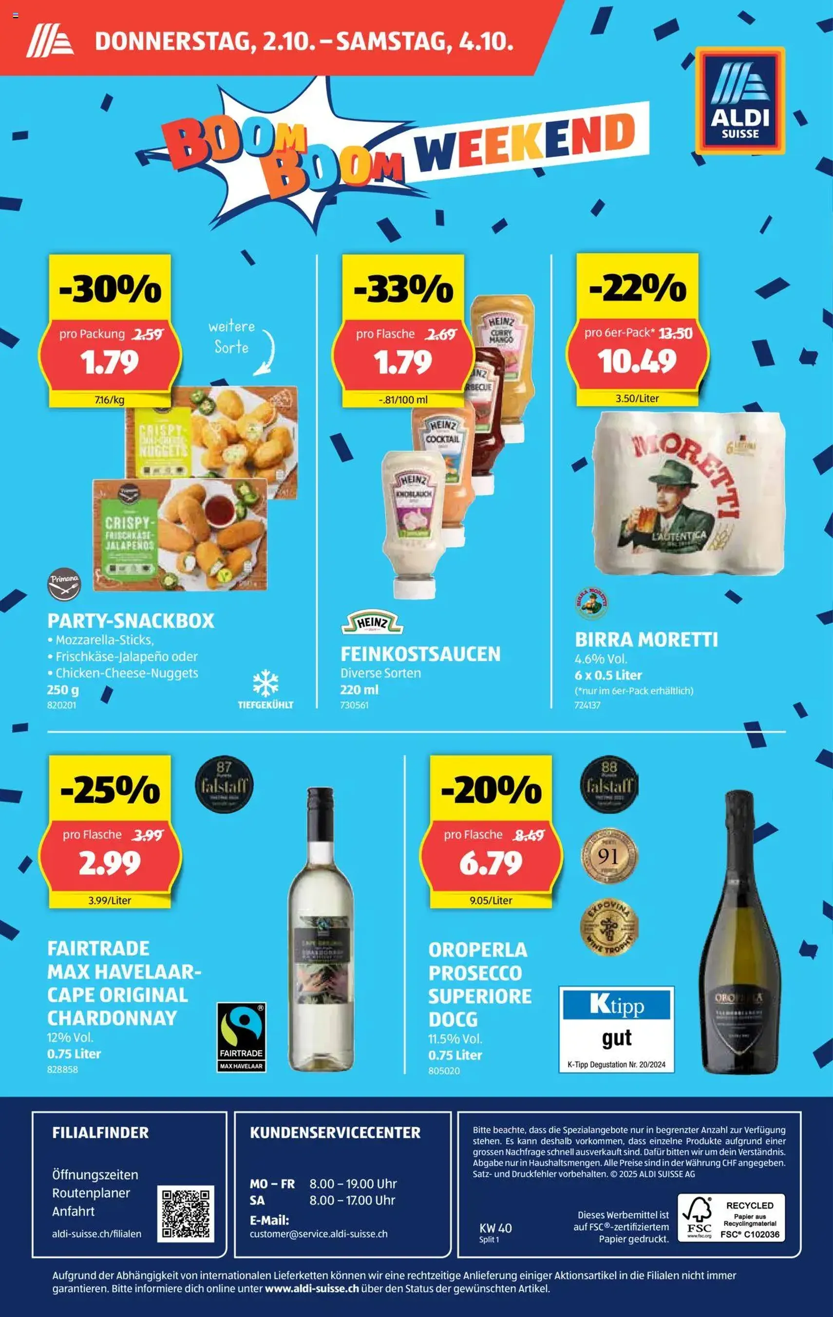 Aldi Aktionen - Gültiger Prospekt ab 02.10.2025, Seite 1 von insgesamt 36