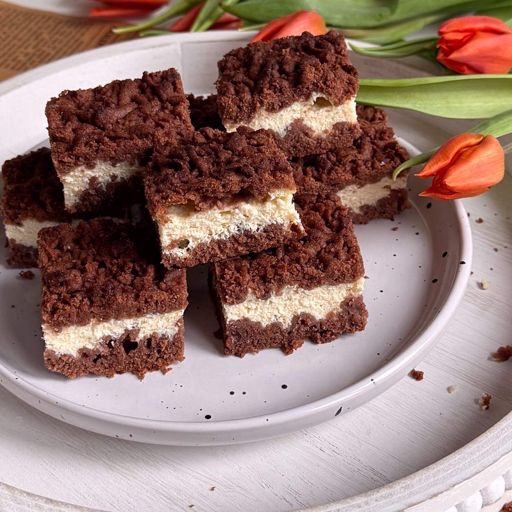 Strúhaný tvarohový koláč