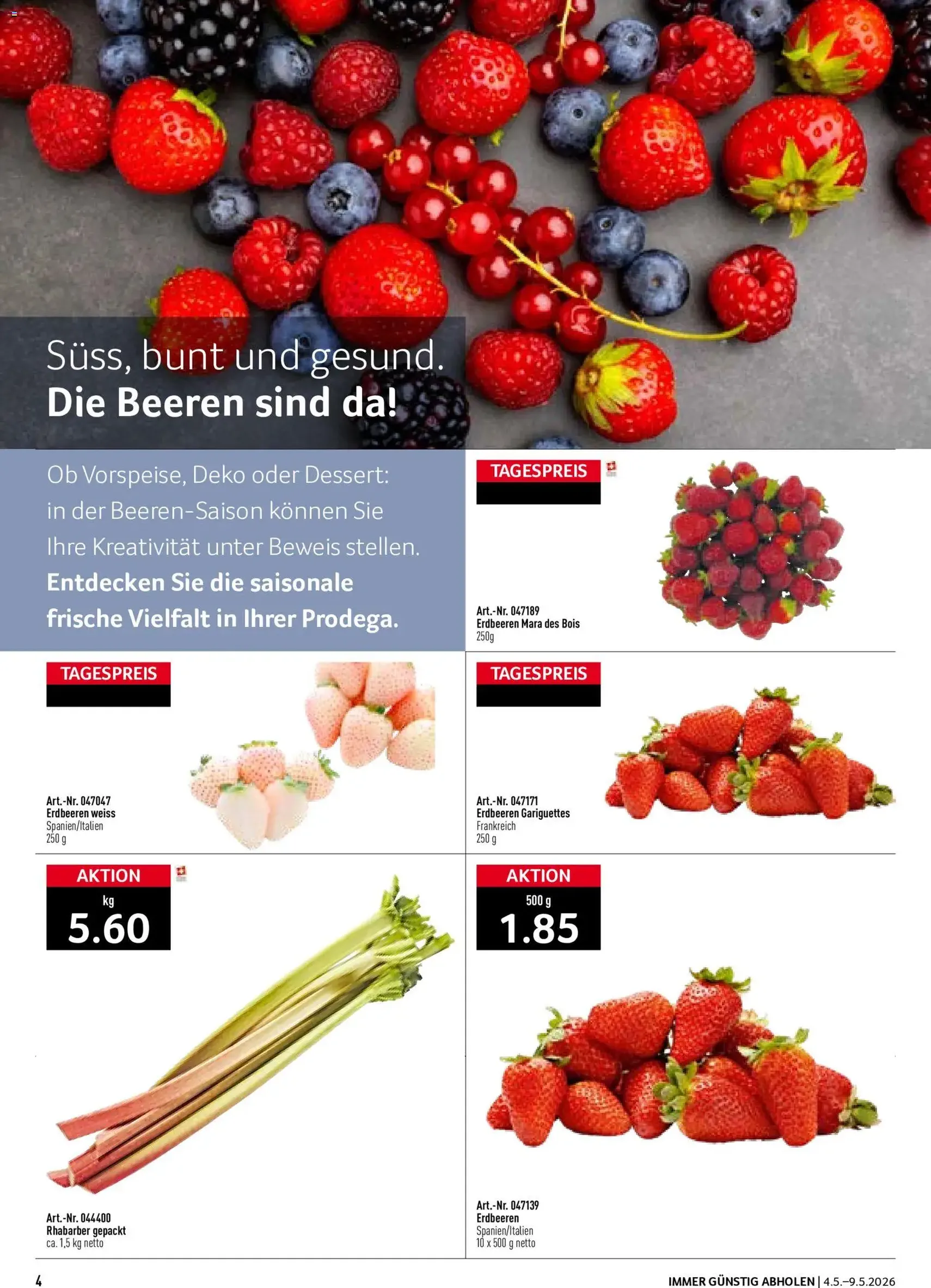 Prodega aktionen - Gültiger Prospekt ab 04.05.2026, Seite 4 von insgesamt 44