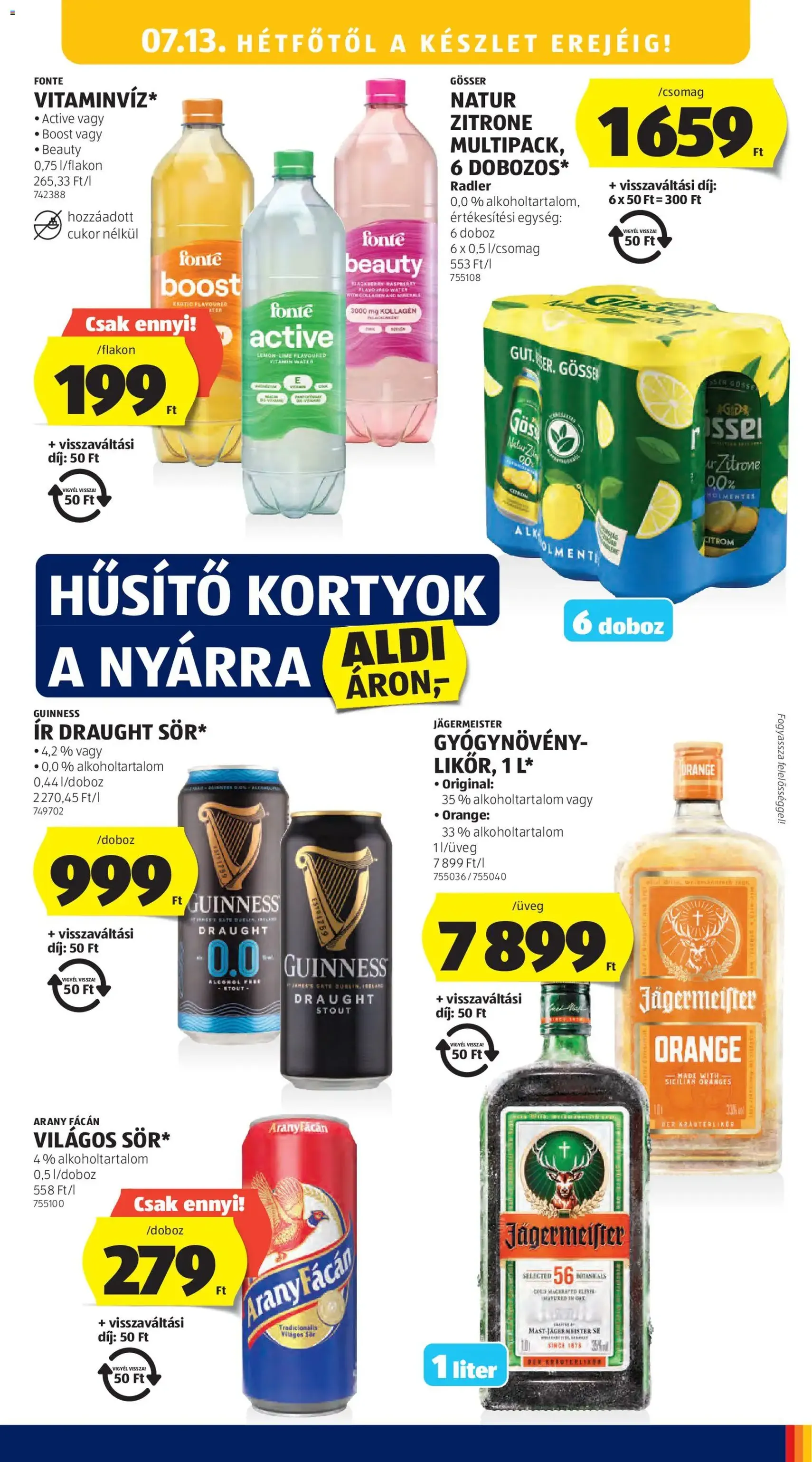 Aldi akciós újság - 2026.07.09. érvényes szórólap 23 oldal 56 oldalból