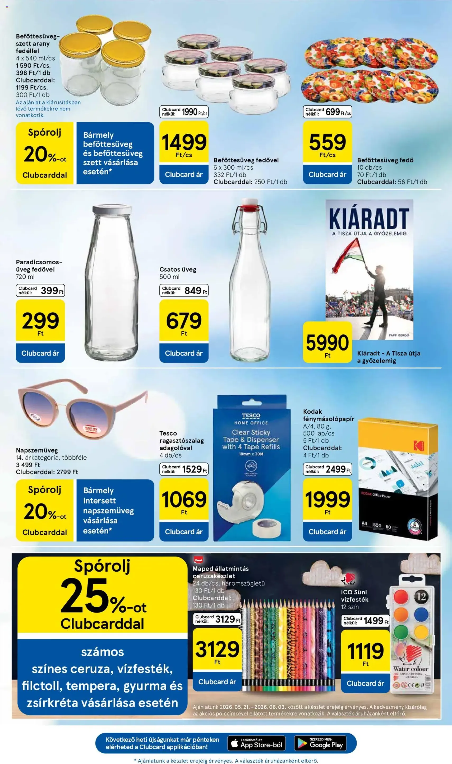 Tesco aktuális akciós újság - 2026.05.21. érvényes szórólap 33 oldal 34 oldalból