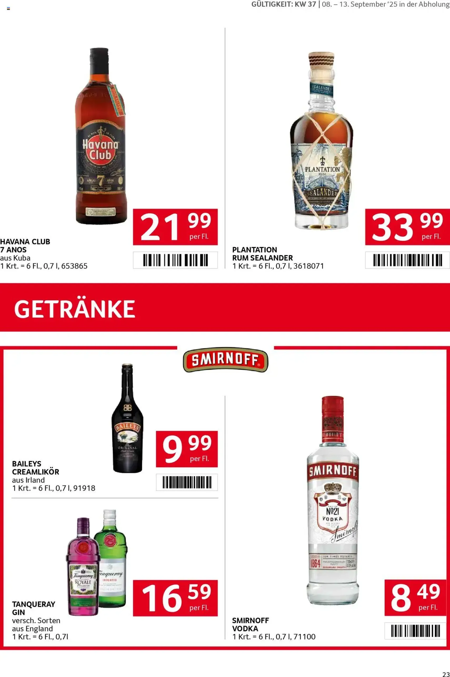 Transgourmet Flugblatt - Gültiger Prospekt ab 07.09.2025, Seite 21 von insgesamt 34