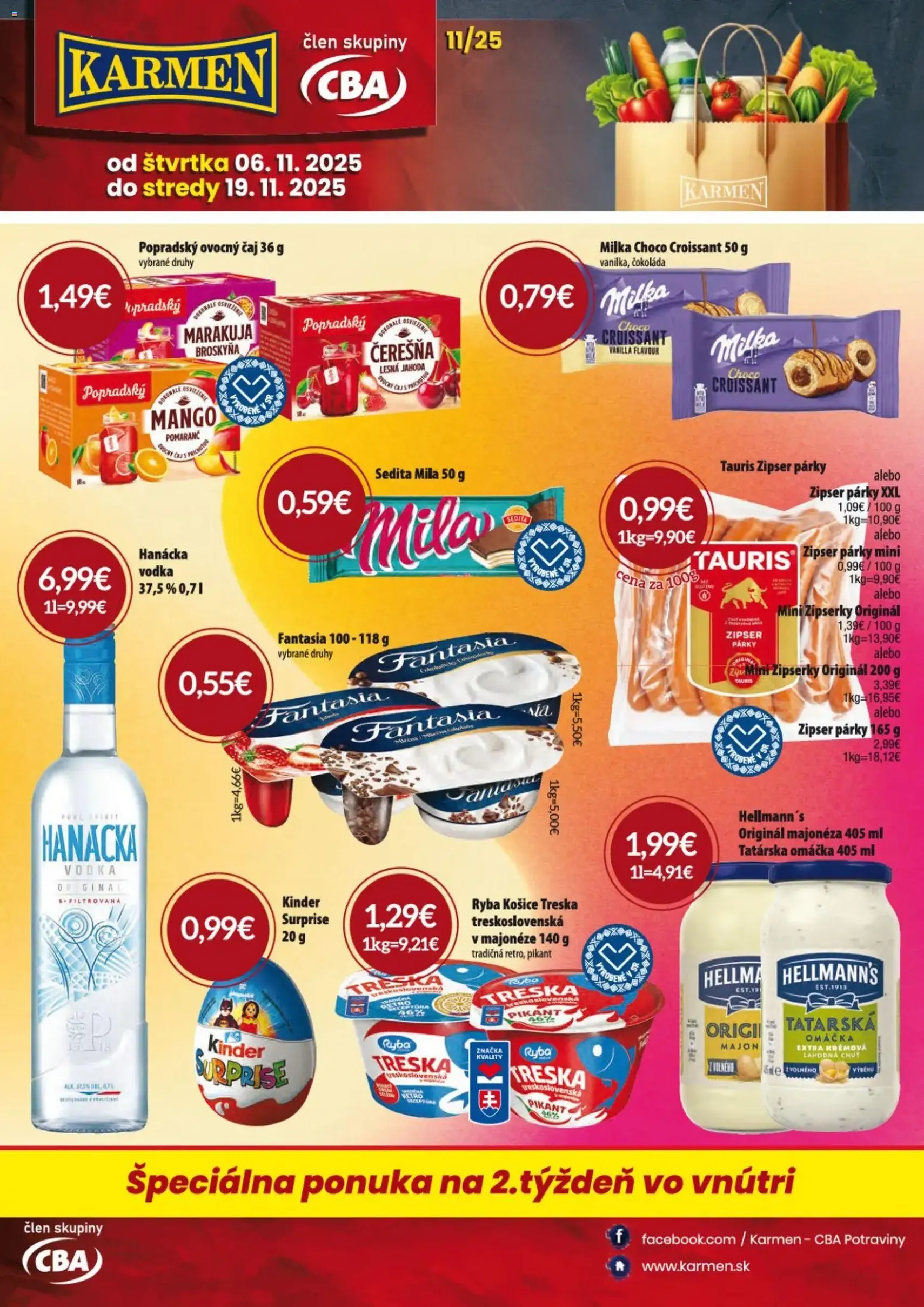 KARMEN CBA maloobchod - platný leták od 06.11.2025 strana 1 z 24