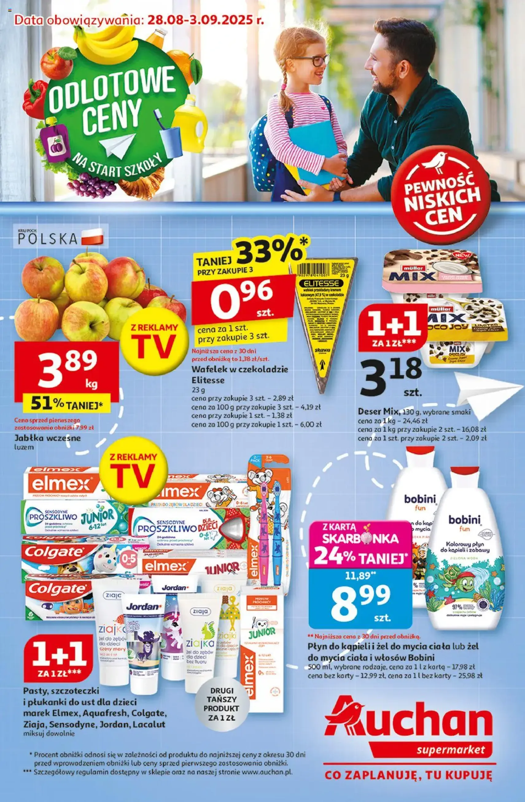 Auchan Gazetka - ważny gazetka od 28.08.2025 strona 1 z 8 Auchan Gazetka - ważny gazetka od 28.08.2025 strona 1 z 8