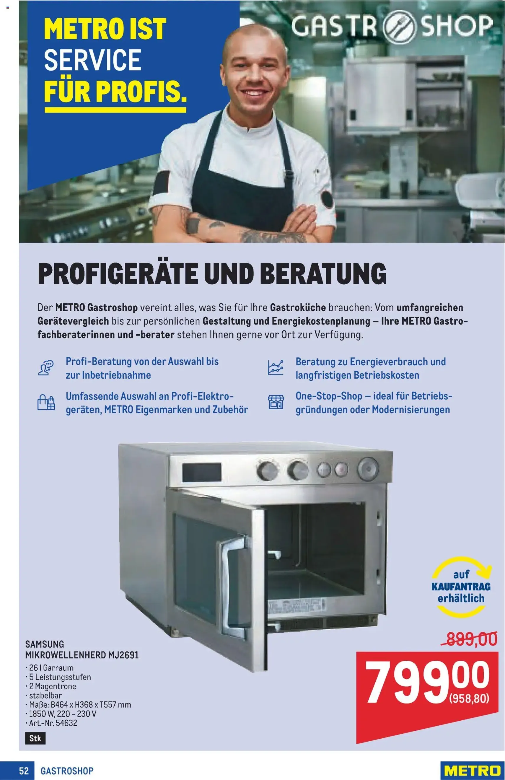 Metro angebote Profi - Gültiger Prospekt ab 03.09.2026, Seite 52 von insgesamt 64