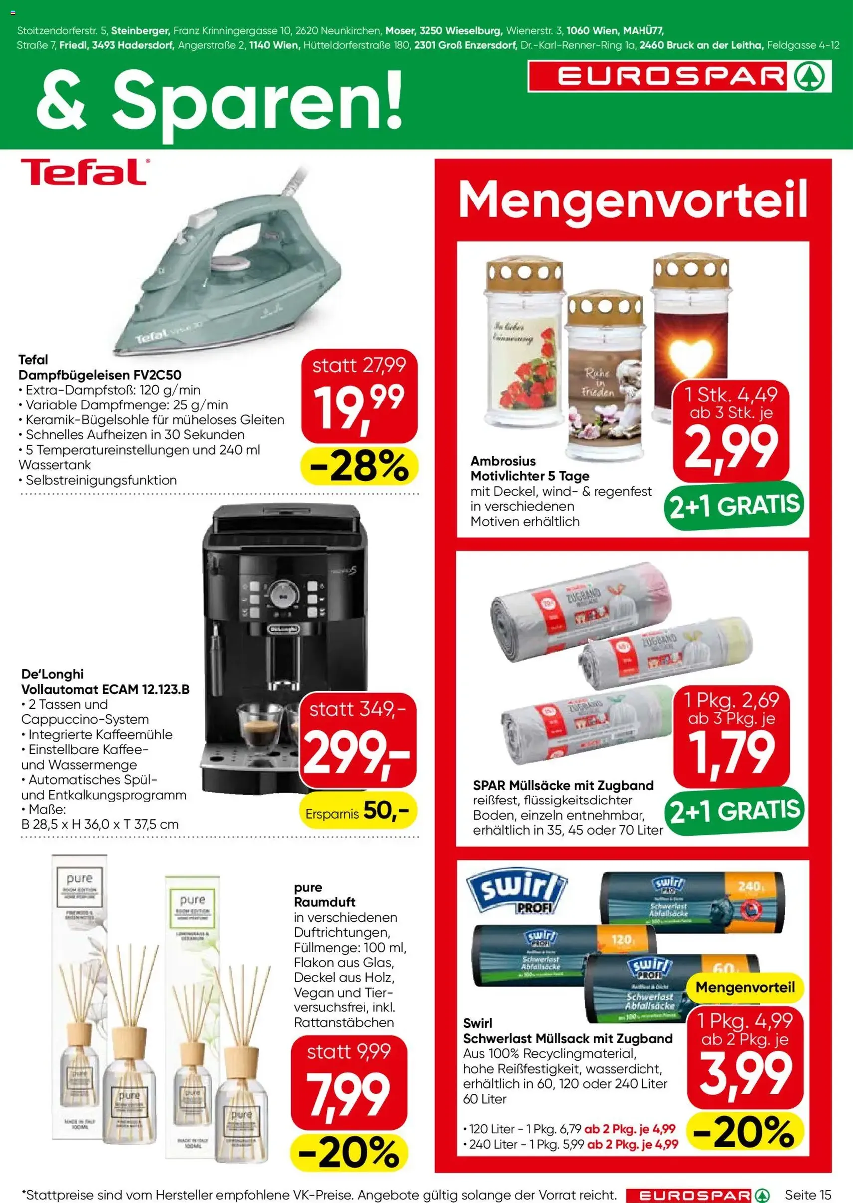 Eurospar Flugblatt - Gültiger Prospekt ab 16.07.2026, Seite 15 von insgesamt 16
