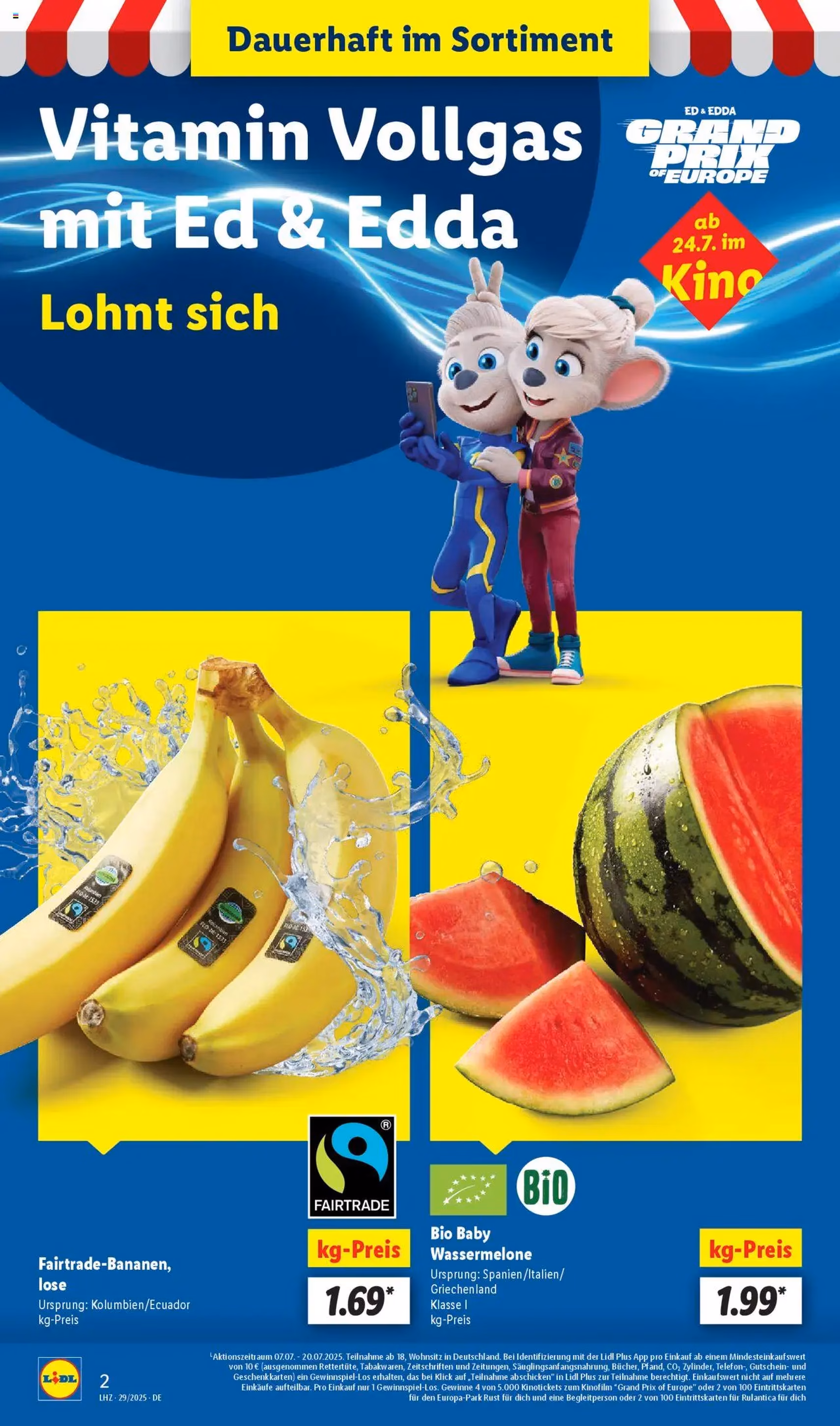 Lidl Prospekt - Gültiger Prospekt ab 14.07.2025, Seite 2 von insgesamt 65