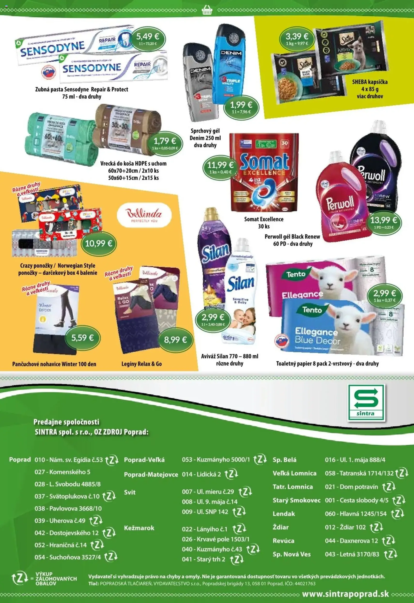 Sintra leták - platný leták od 20.11.2025 strana 10 z 10