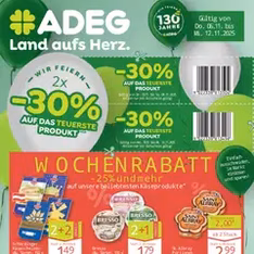 ADEG Flugblatt - Prospekt Vorschau gültig ab 06.11.2025